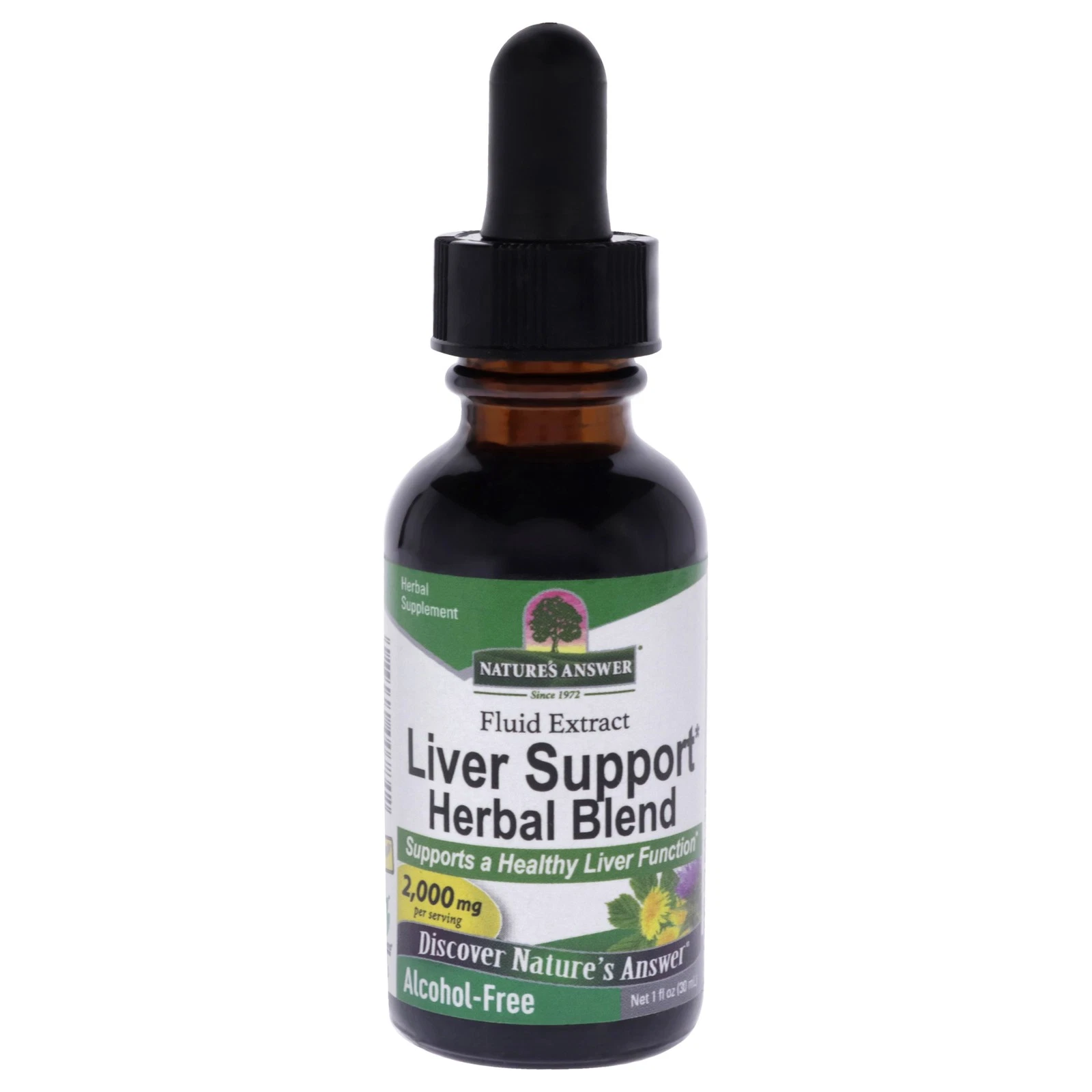 2 Pack Liver Support Herbal Blend - 2000mg by Natures Answer for Unisex - 1 oz