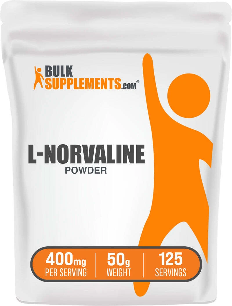 BulkSupplements L-Norvaline Powder - Help Improve Workouts - 400mg Per Serving