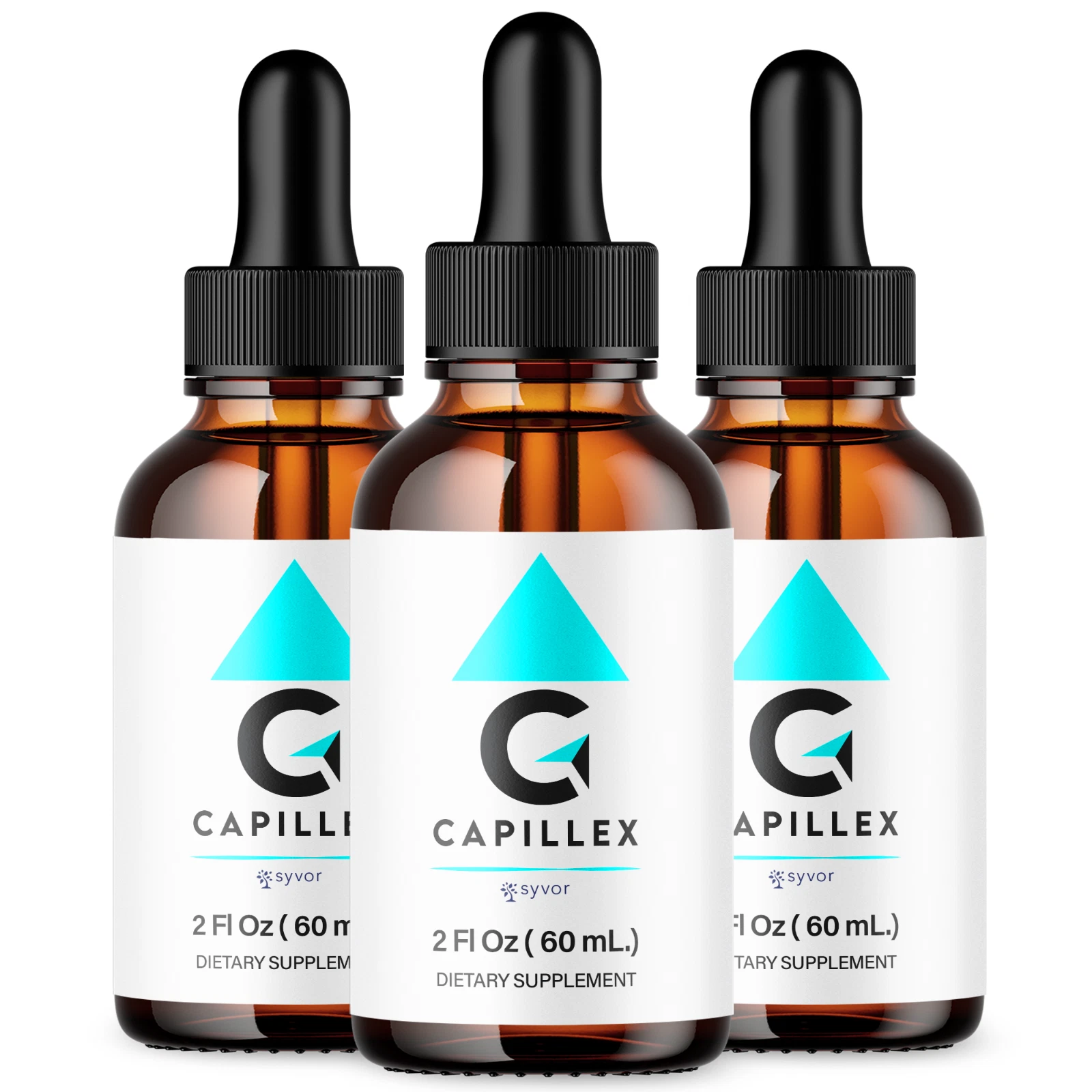 Capillex Drops Advanced Liquid Supplement for Healthy Hair Support (3 Pack)