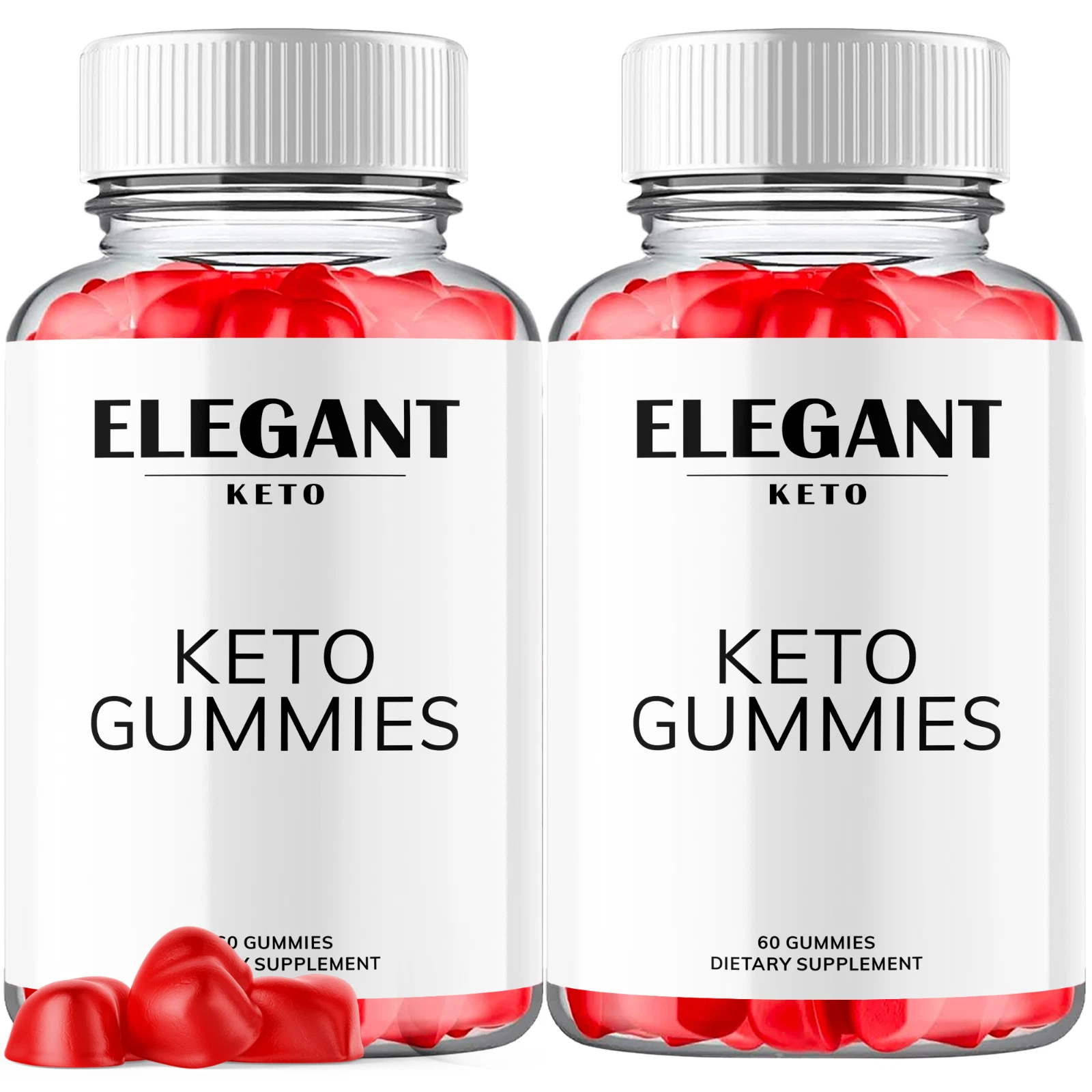 Elegant Keto Apple Cider Vinegar Gummies Max ACV Strength Supplement 120 Gummies