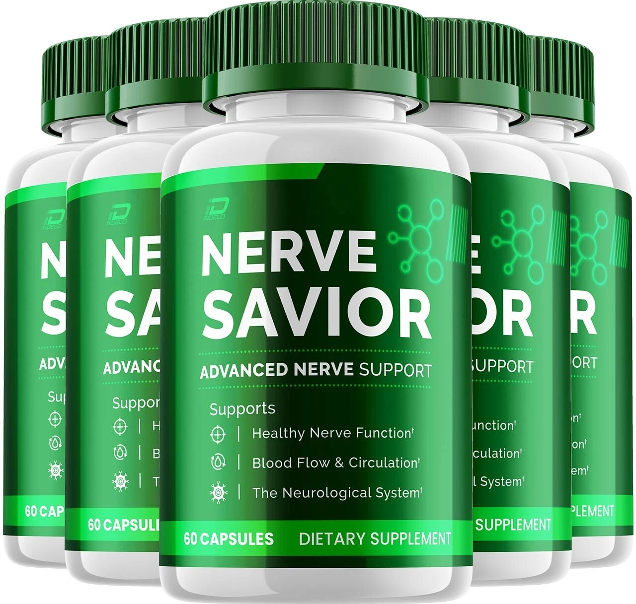 Nerve Savior for Neuropathy, Nerve Savior for Circulation, Inflammation (5 Pack)