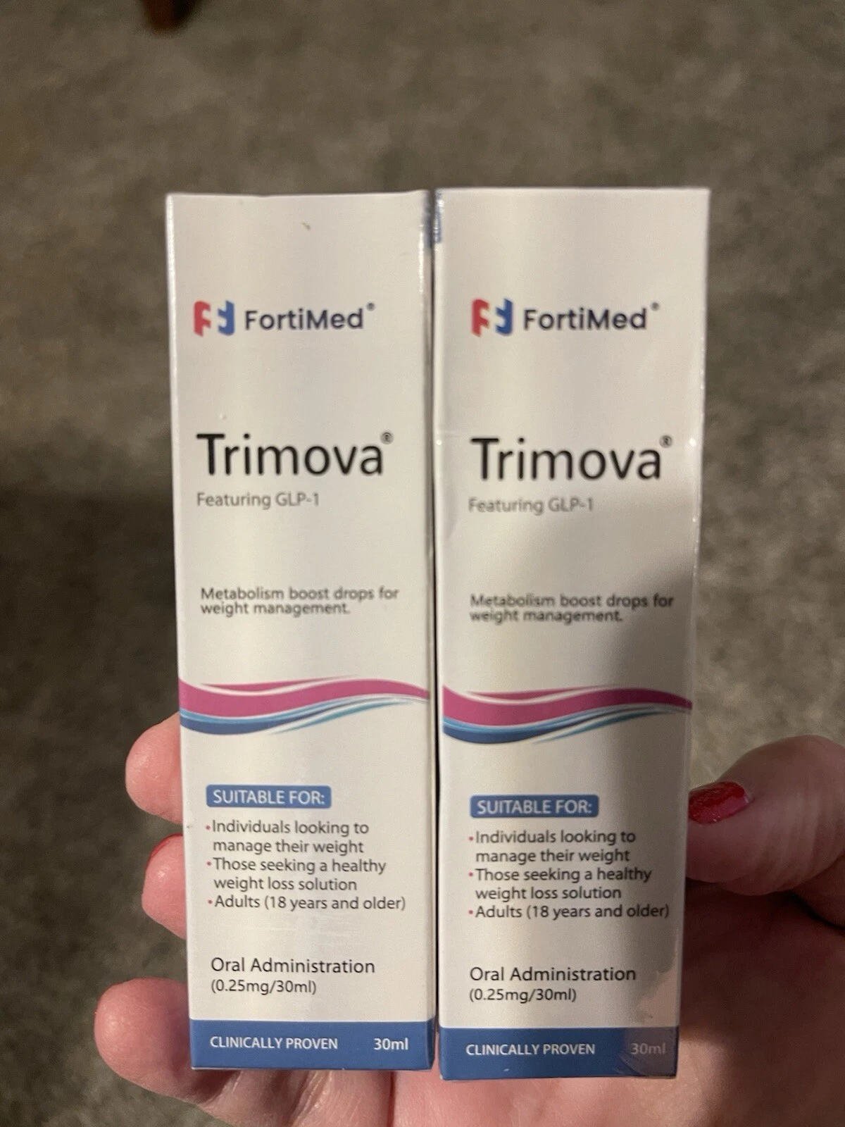 (2 Pack) Trimova Weight Loss Drops for Burning Excess Fat & Boosting Energy