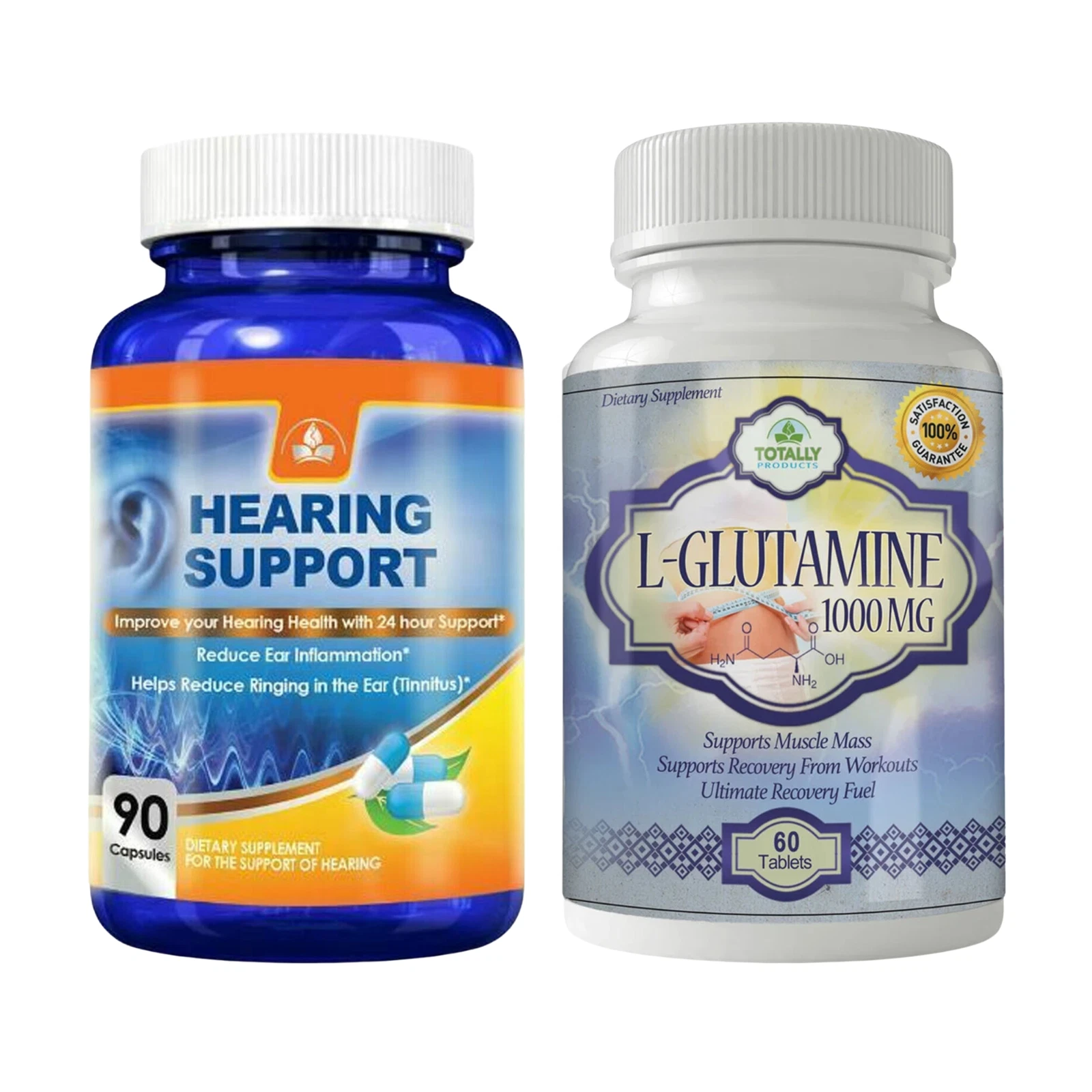 Hearing Support Ear Ringing Remedy Dietary Supplements L-Glutamine Muscle Growth