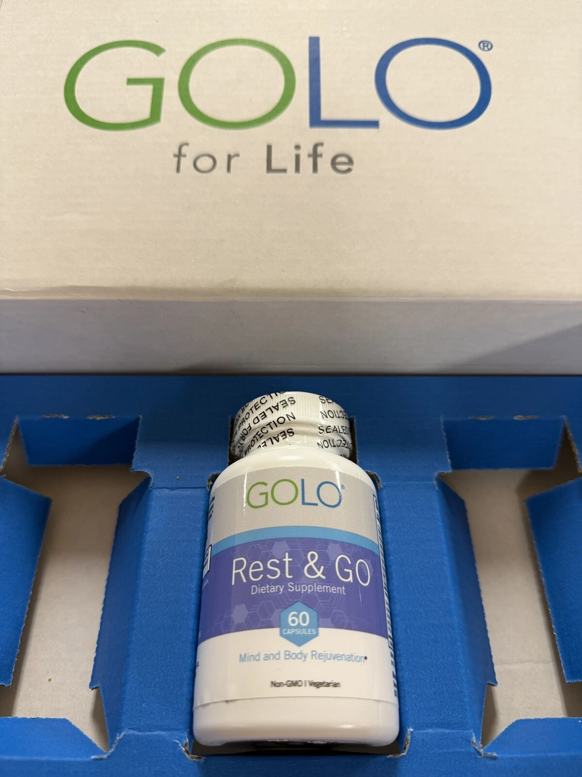 ✳️🔥 GOLO Release Rest & GO Dietary Supplement 60 Capsules New Sealed ✳️🔥