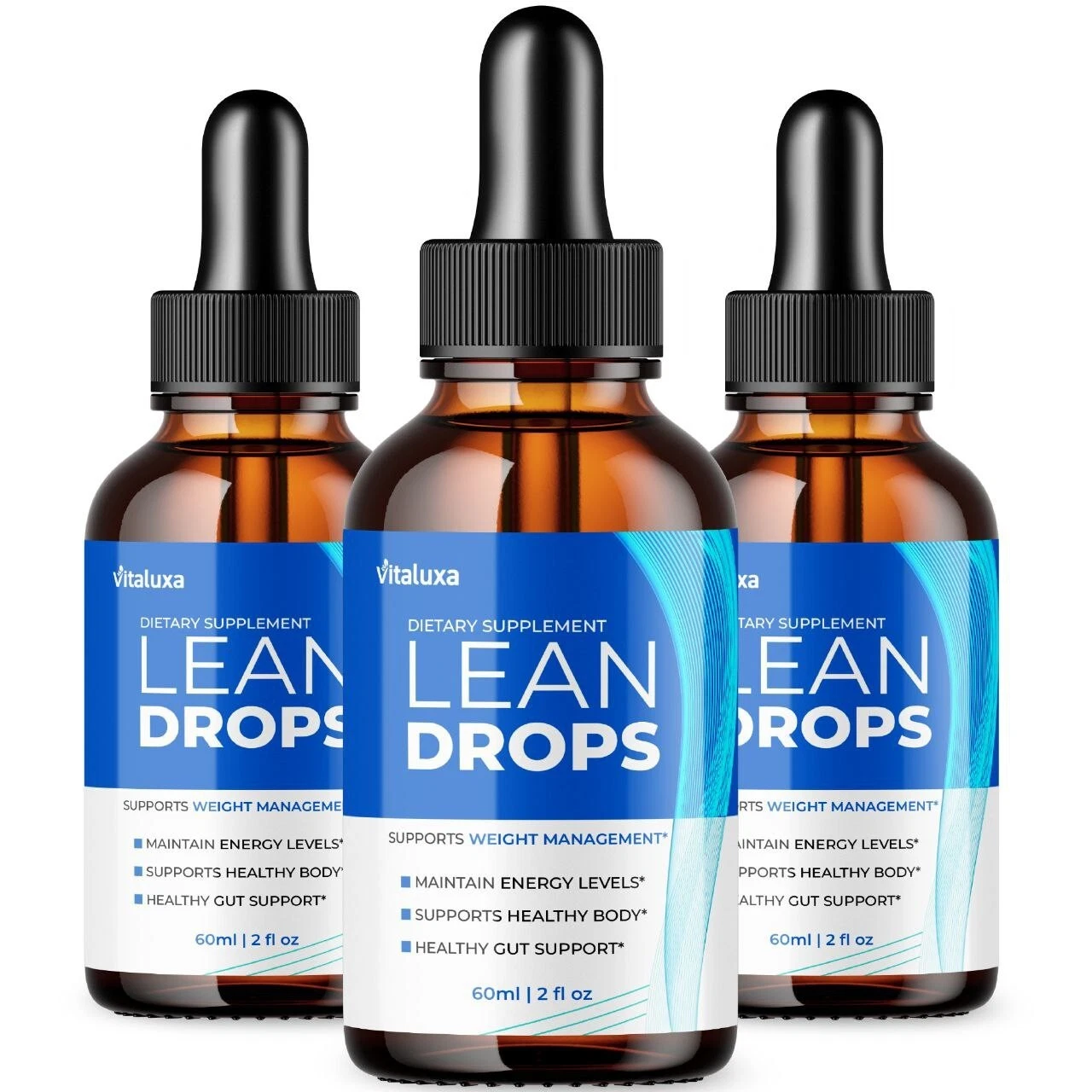 (3 Pack) Lean Drops for Weight Loss, Advanced Fat-Burning Formula (6oz)