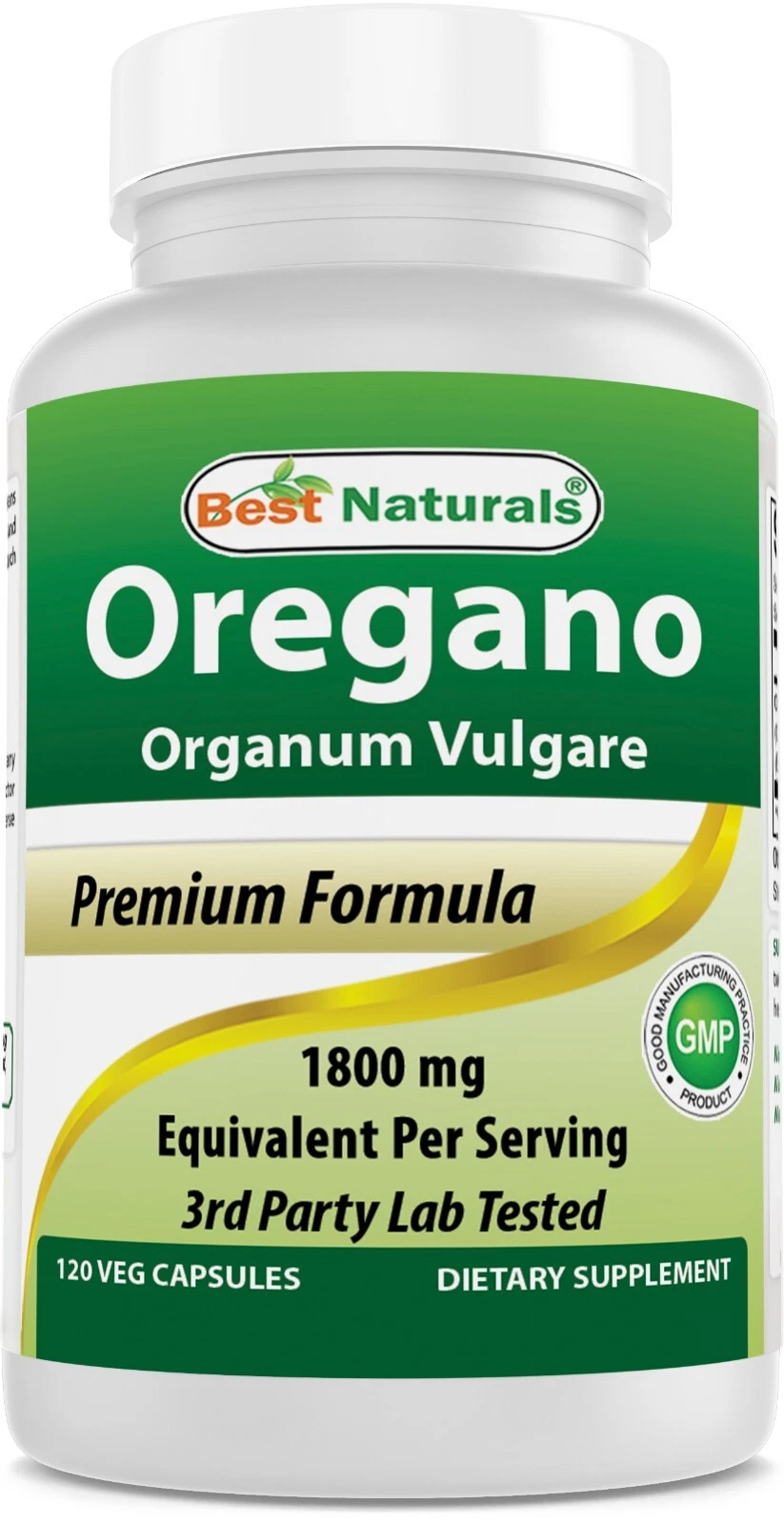 Best Naturlas Oregano Leaf Extract 1800 mg Equivalent Per Serving - 120 Veg Caps