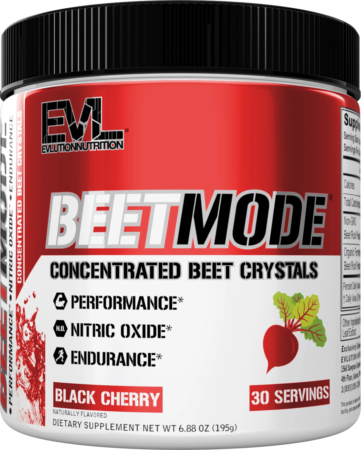 Evlution Nutrition BeetMode - Concentrated Beet - Black Cherry - 30 Servings