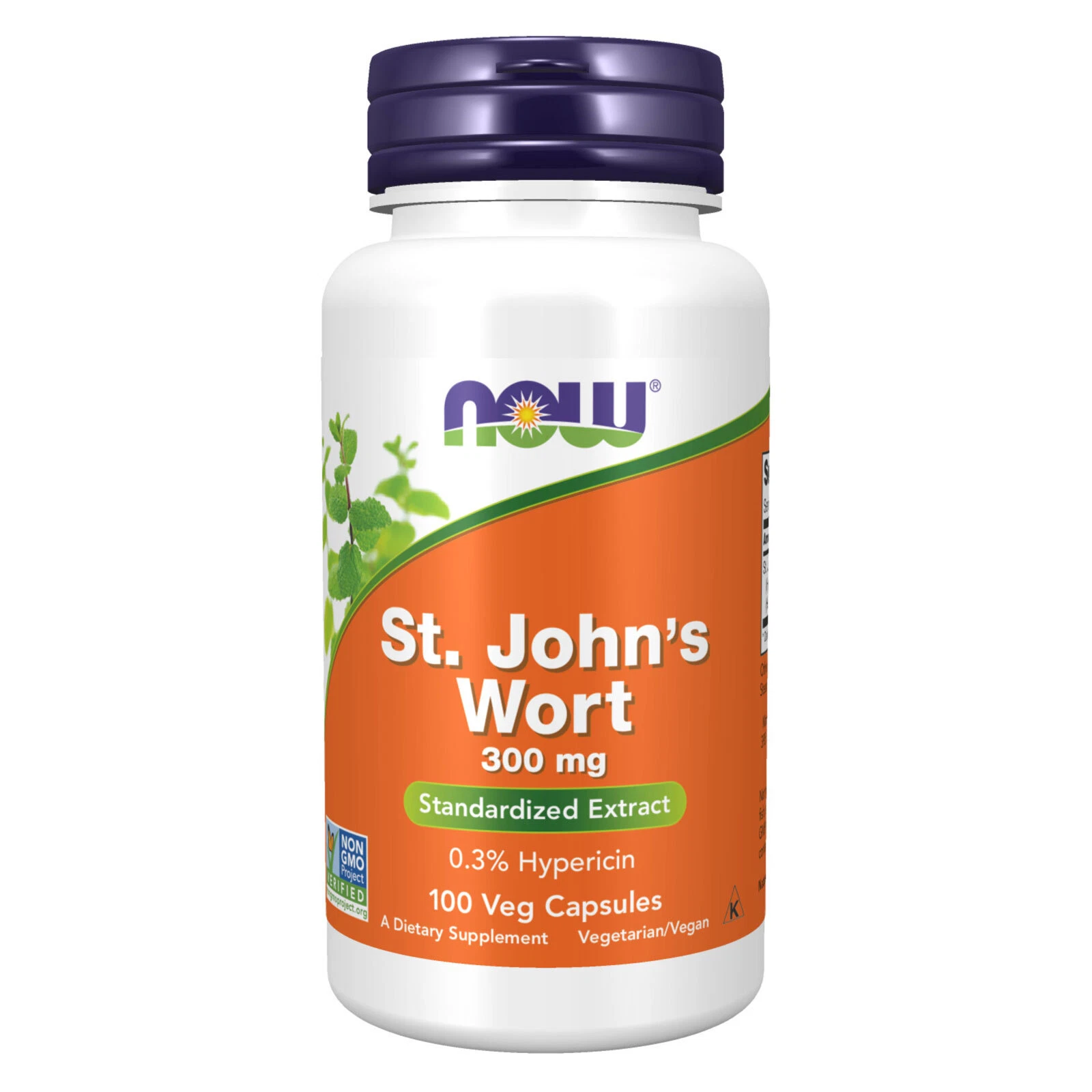 NOW FOODS St. John's Wort 300 mg 100 Veg Capsules