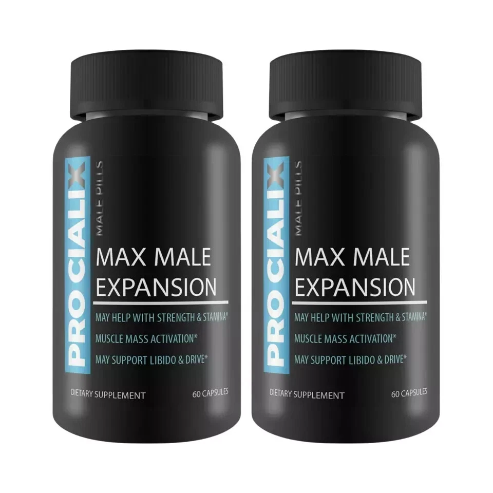 Pro Cialix Max Male Expansion Natural Dietary Supplement (120 Capsules) 2-Pack