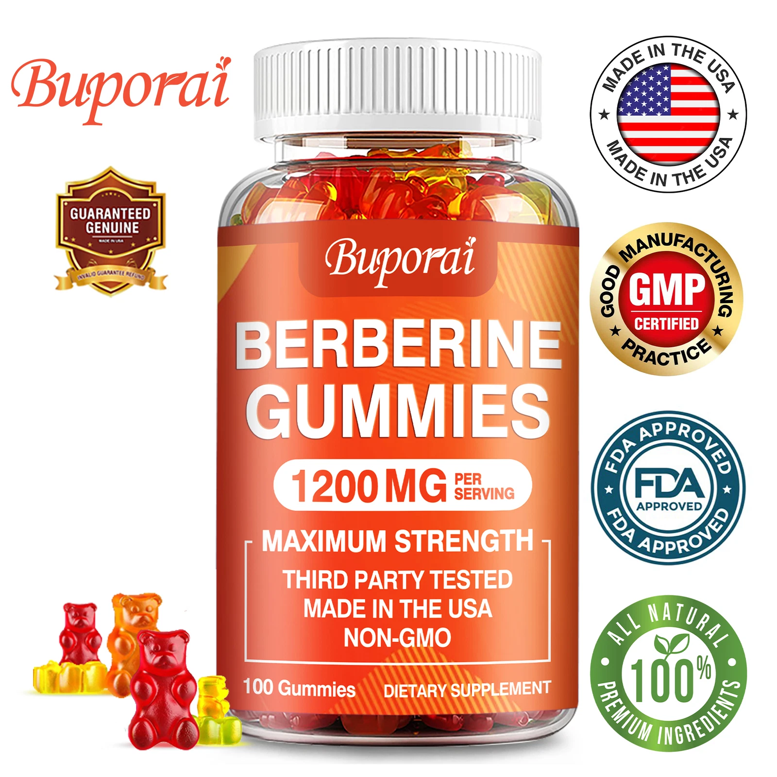 Berberine Gummies - Immune Support, Heart, Healthy Blood Sugar Level Support