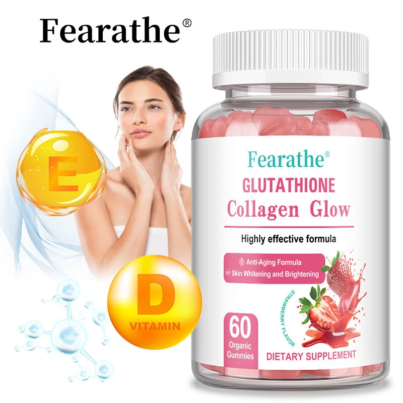 Glutathione Collagen Glow Gummies - Skin Delicate,Reduce Oxidantion 60 gummies