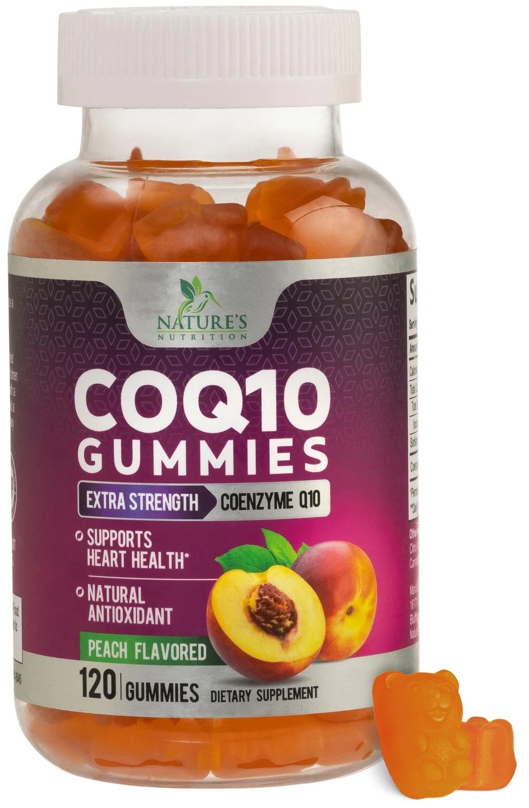 CoQ10 100mg Gummies - Coenzyme Q10 Supplement, CoQ10 Gummies Antioxidant for Hea