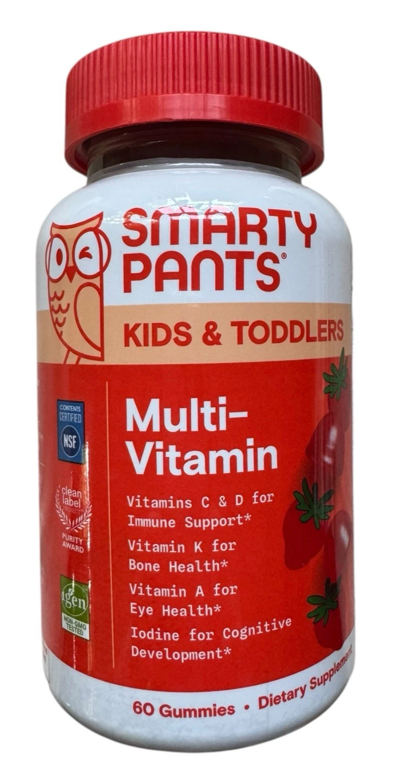 Smarty Pants Kids & Toddlers Multi-Vitamin Gummies - 60 Count - Ex: 10/25