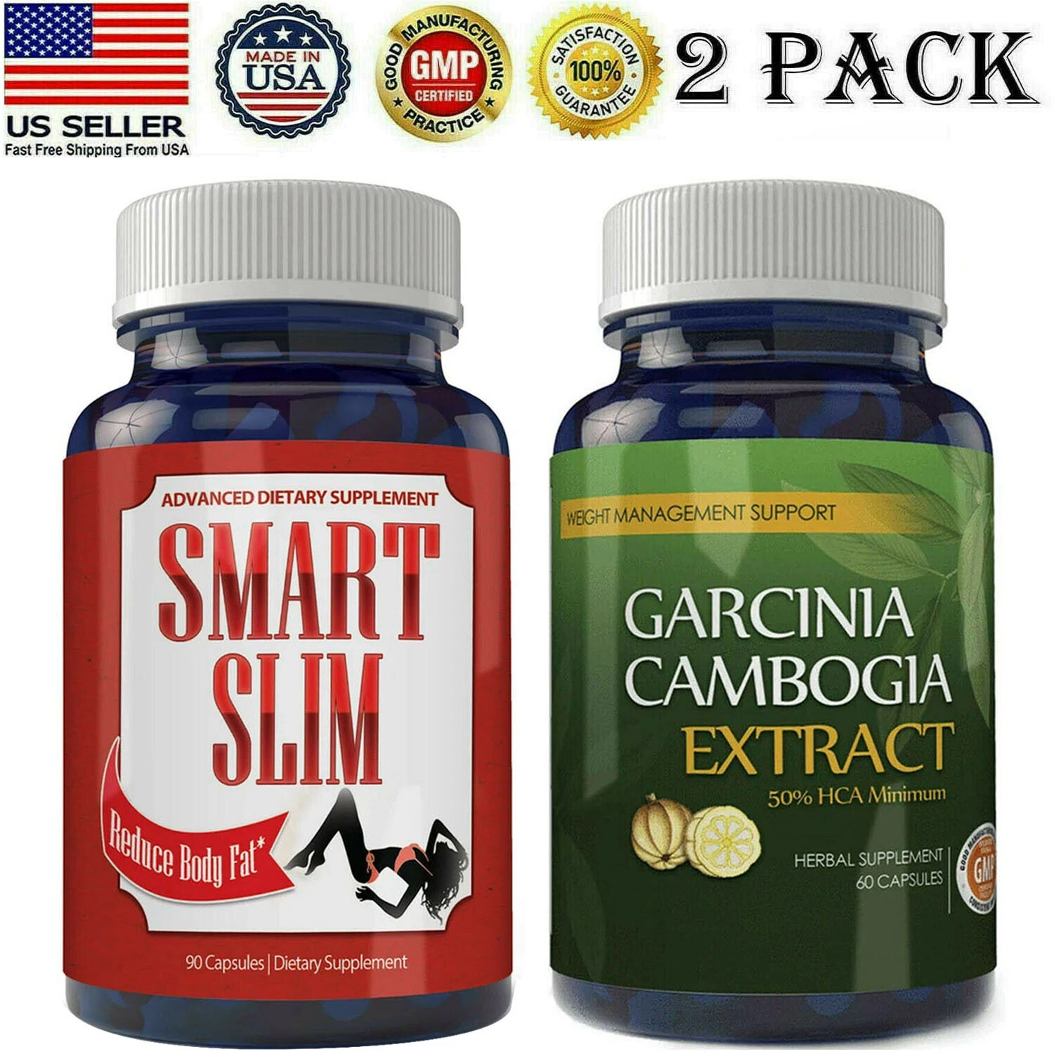 Best Smart Slim Diet Pills Garcinia Cambogia Extract Weight Loss Fat Burn Caps