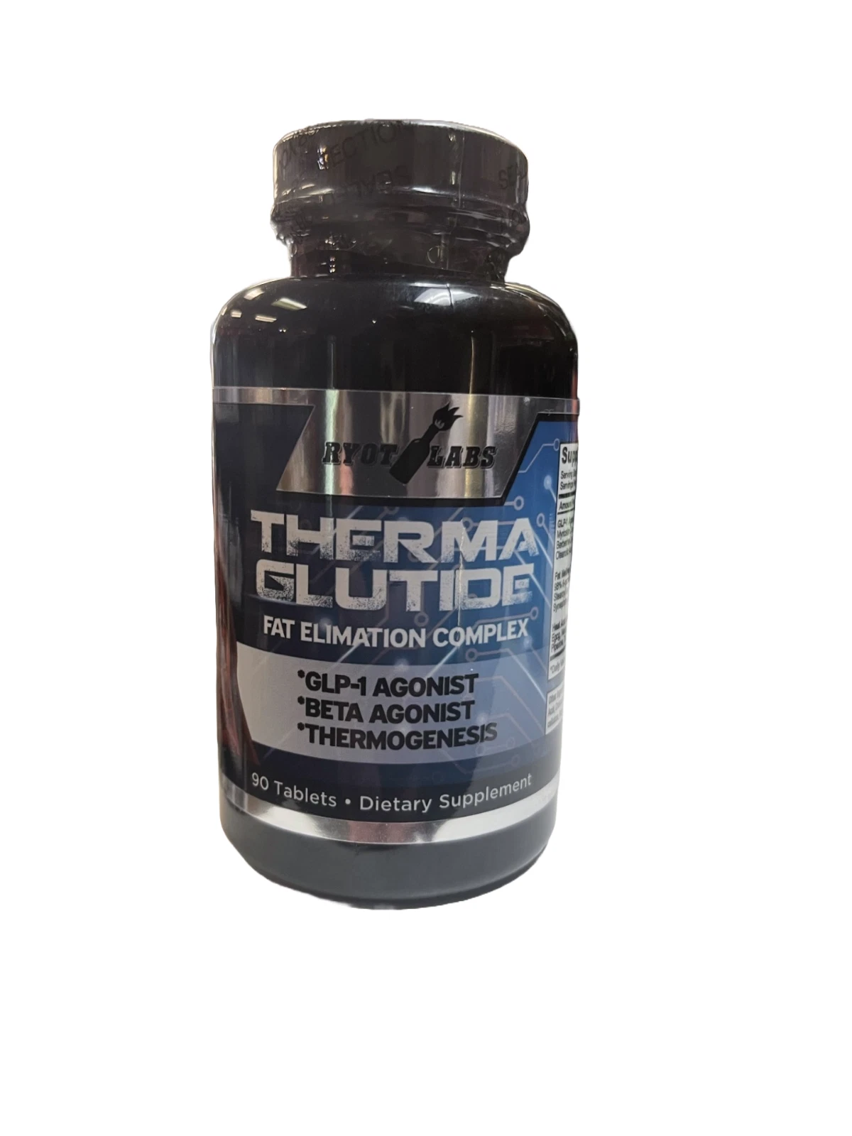 THERMAGLUTIDE BY RYOT LABS Weight Loss 90 TABLETS MELT FAT LOSE FAT FAST HELPS