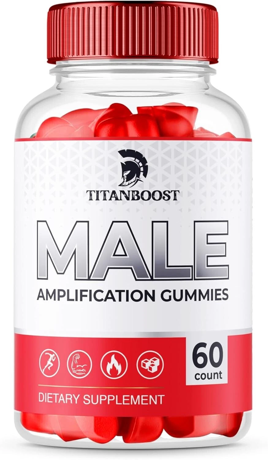 Titan Boost Gummies Male Amplification Formula Dietary Supplements (60 Gummies)