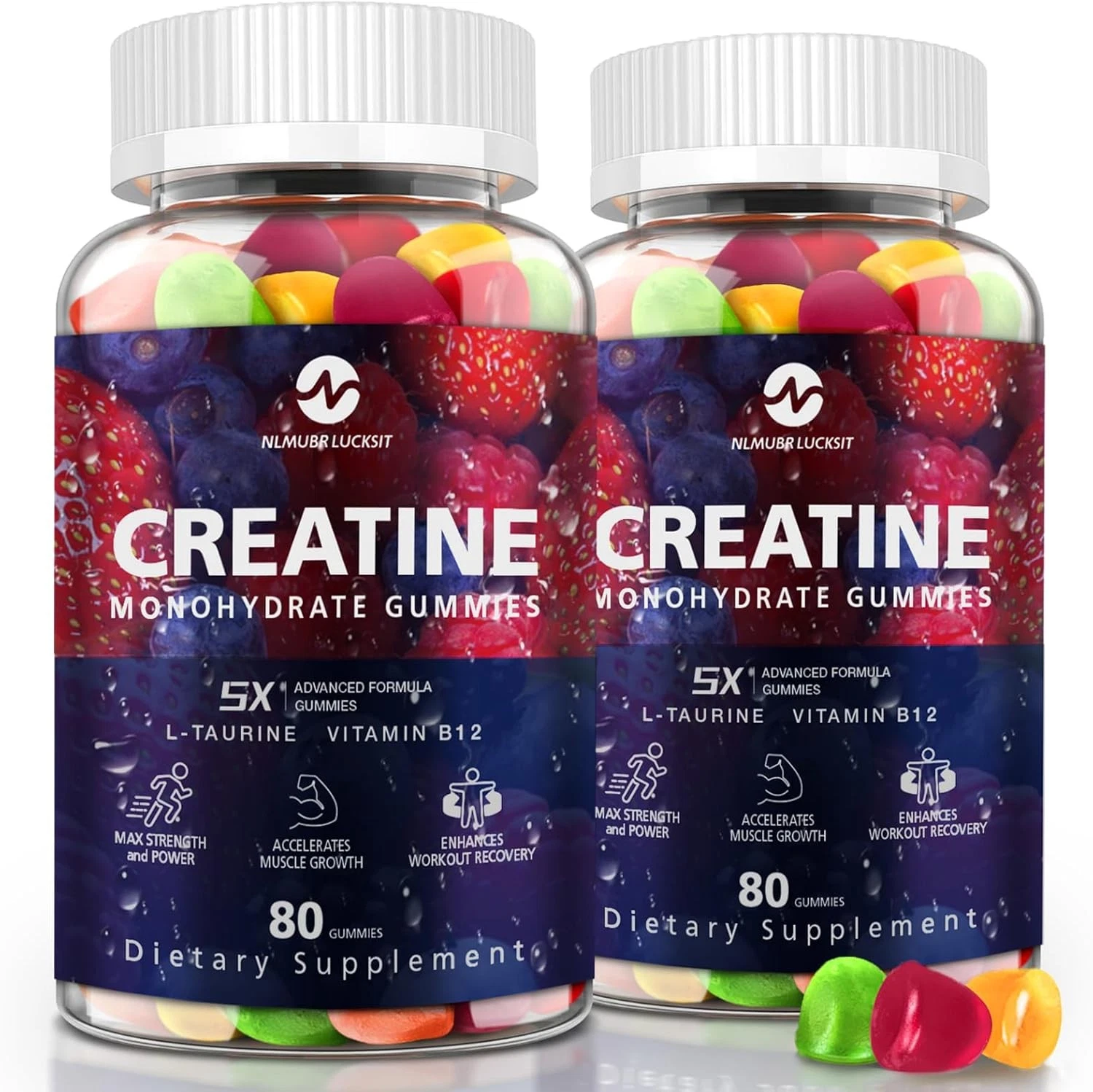 Creatine Monohydrate Gummies - 5g for Men & Women, Creatine Gummies Mixfruit Tas