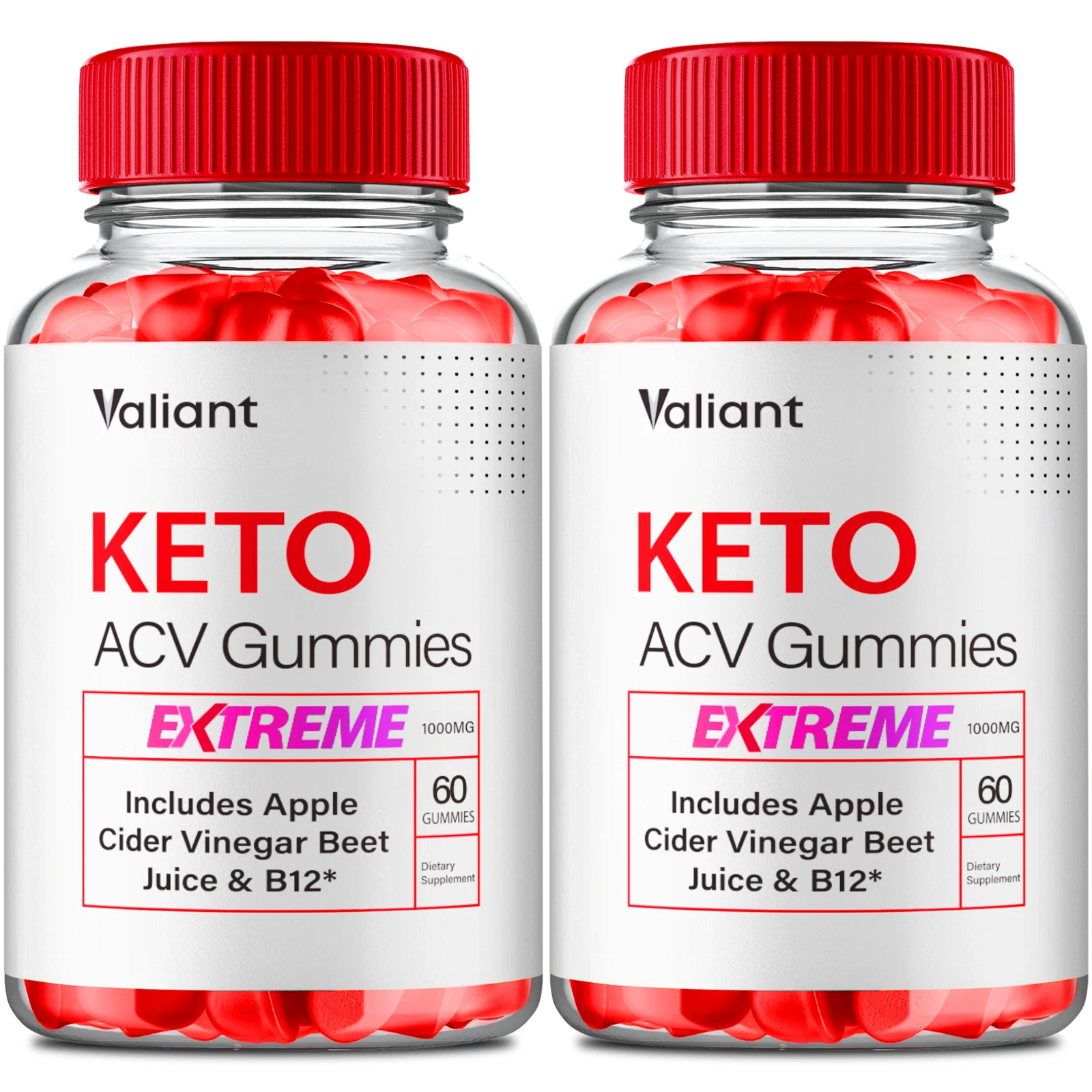 (2 Pack) Valiant ACV Keto Gummies, Valiant for Weight Loss Management Gummy