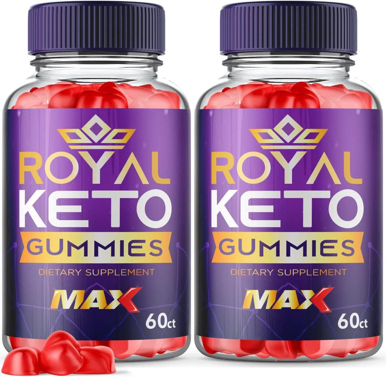(2 Pack) Royal Keto Gummies Royal ACV Keto Gummies Weight Loss 120 Vegan Gummies