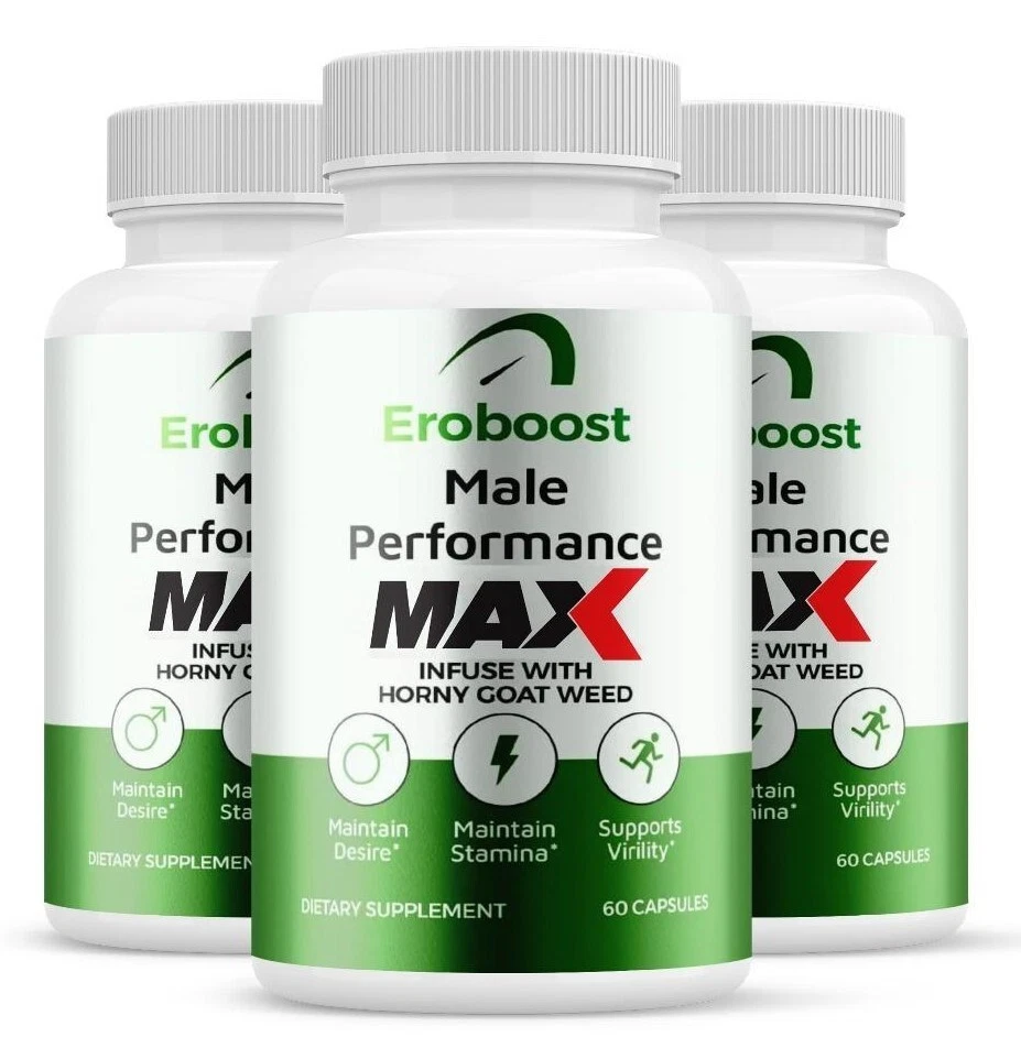 (3 Pack) Eroboost Max Advanced Male Health Pills to Support Healthy Circulation
