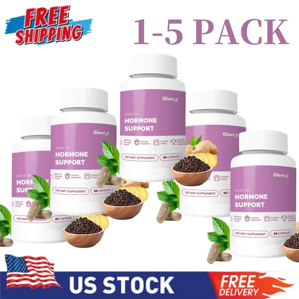 GleeFull Over 30 HORMONE SUPPORT Menopause Supplement for Women Hot Flash Relief