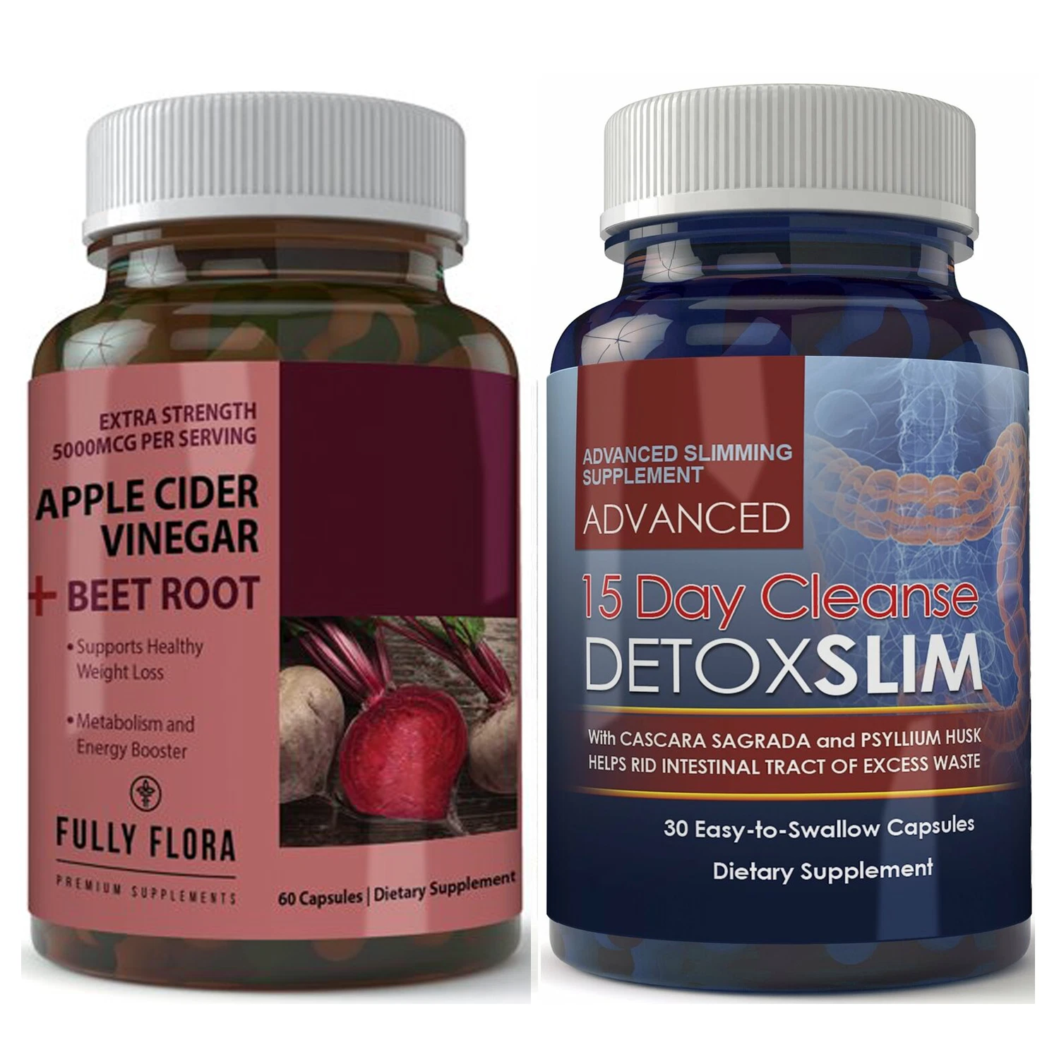 Apple Cider Vinegar Beet Root Weight Loss Pills Colon Cleanse Detox Supplement