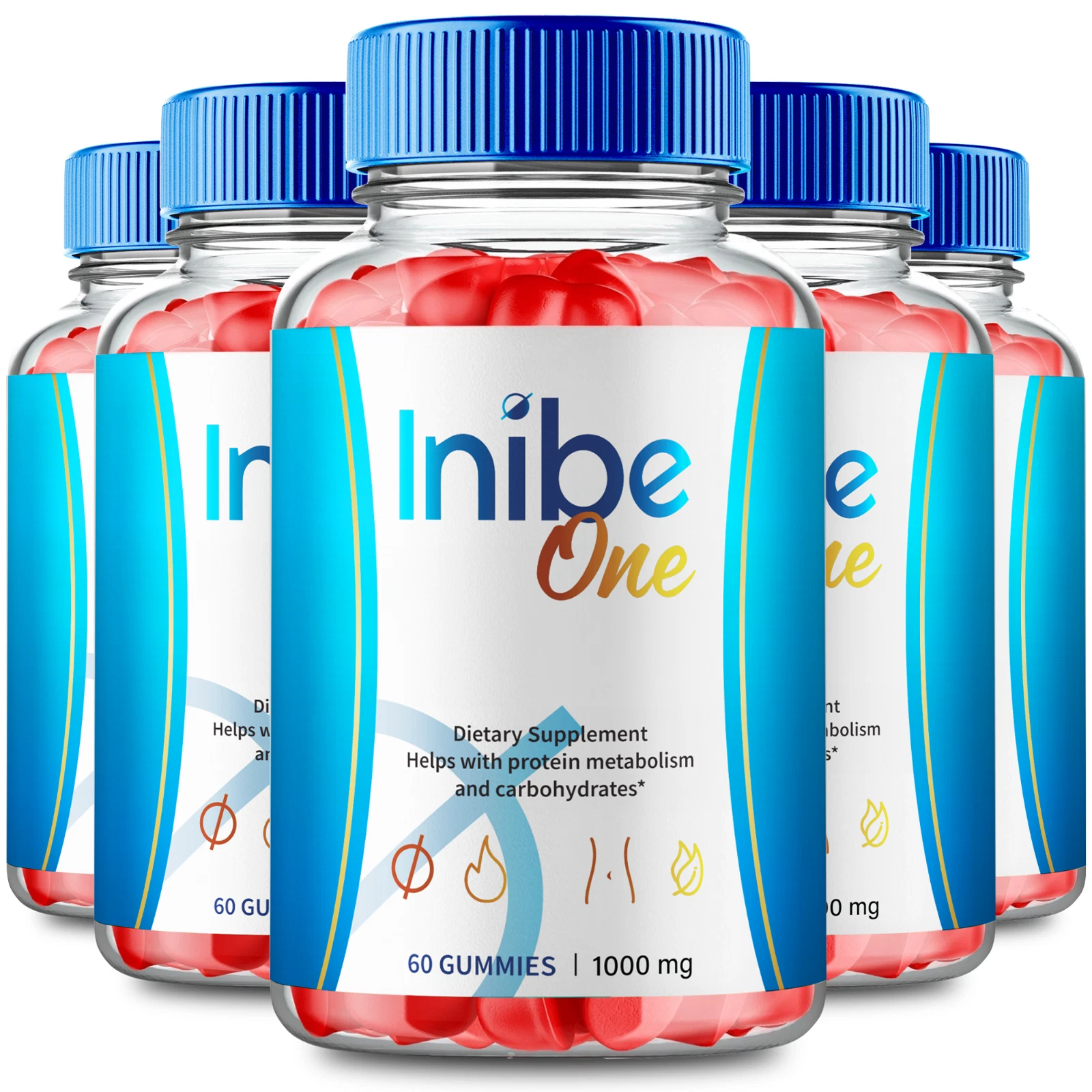 (5 Pack) Inibe One Advanced Weight Loss Gummies to Control Appetite & Cravings