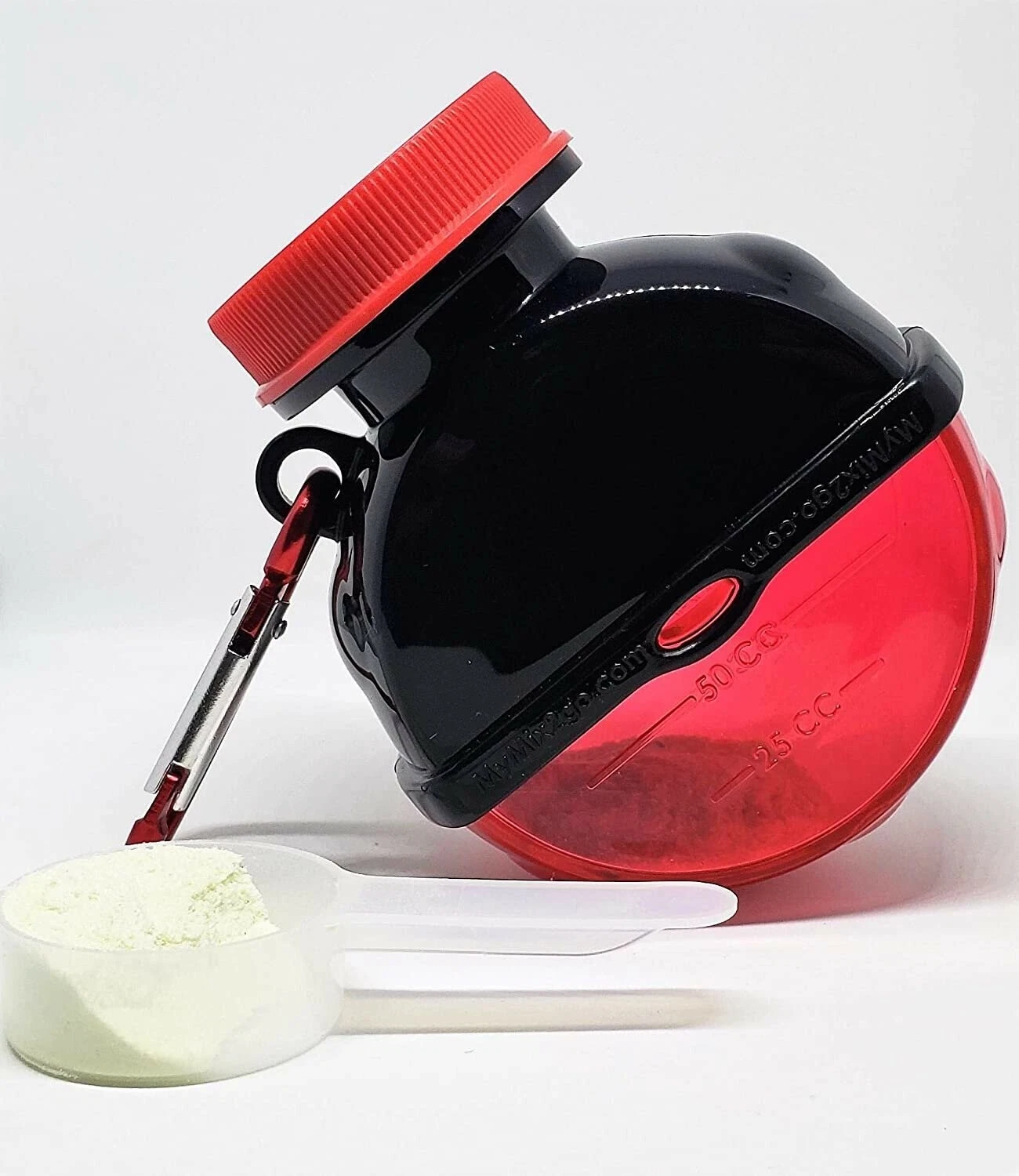 Portable Supplement Powder Storage Container/Funnel Keychain Gym Free Shipping