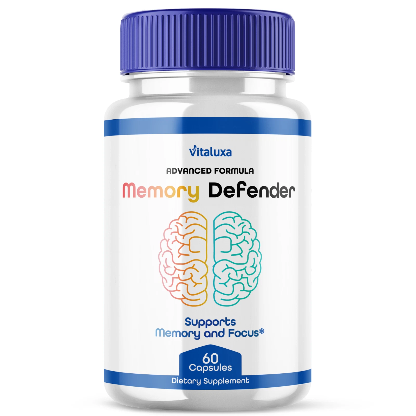 Memory Defender Brain & Cognitive Memory Support Capsules Formula (60 Capsules)
