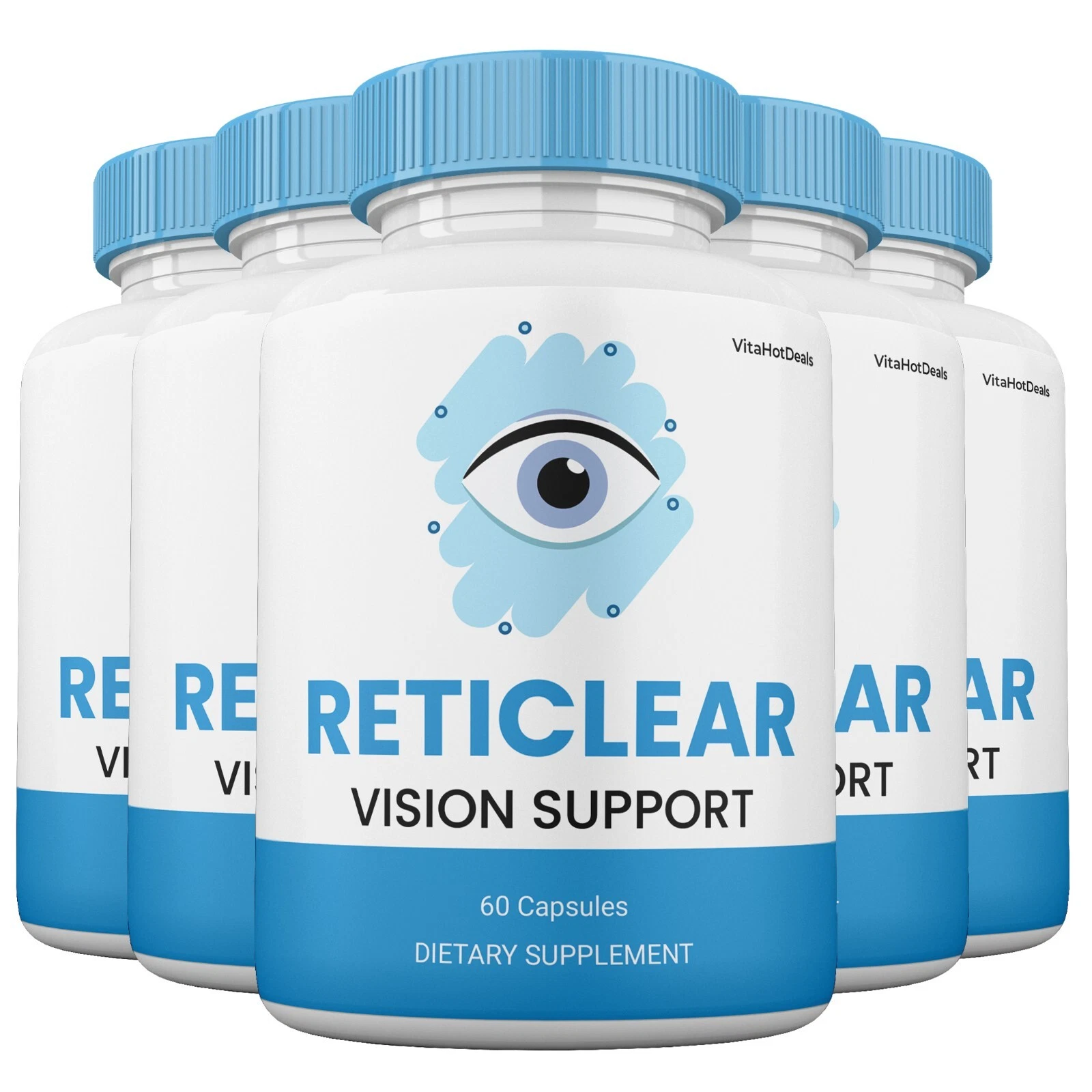 Reticlear Vision Capsules, for Vision, Clarity & Eye Health Support (5 Pack)