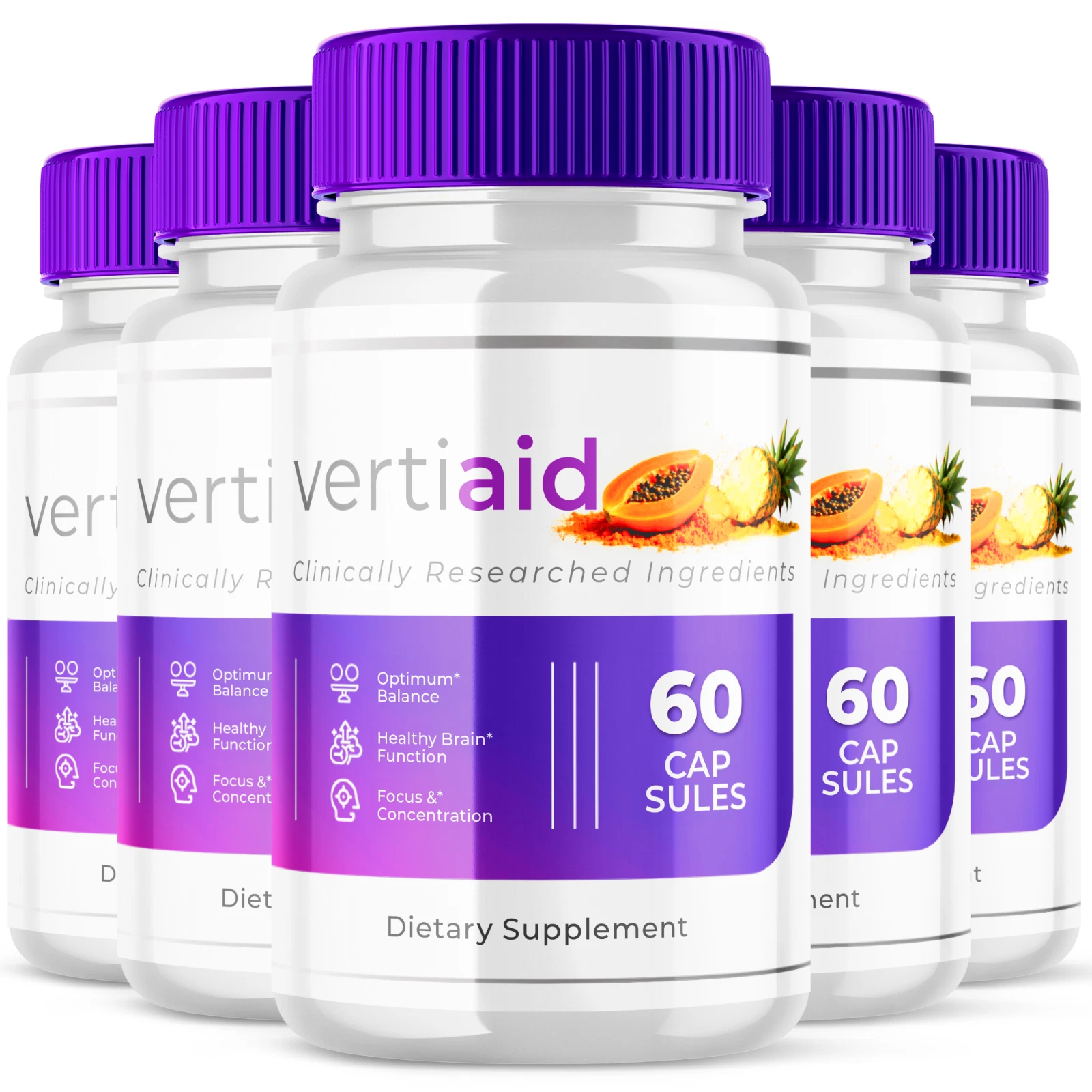 Vertiaid Advanced Nootropic Formula Supplement Brain Health Support 300 Capsules