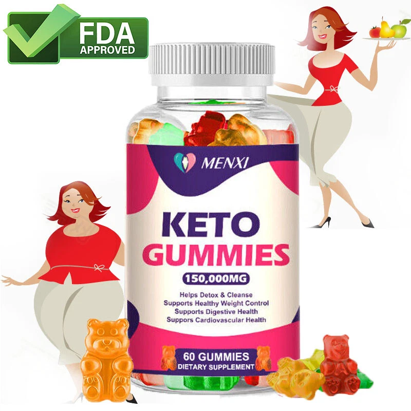 60 Keto Gummies Gummy Bears for ACV Weight Loss, Fat Burner, Burning Belly Fat