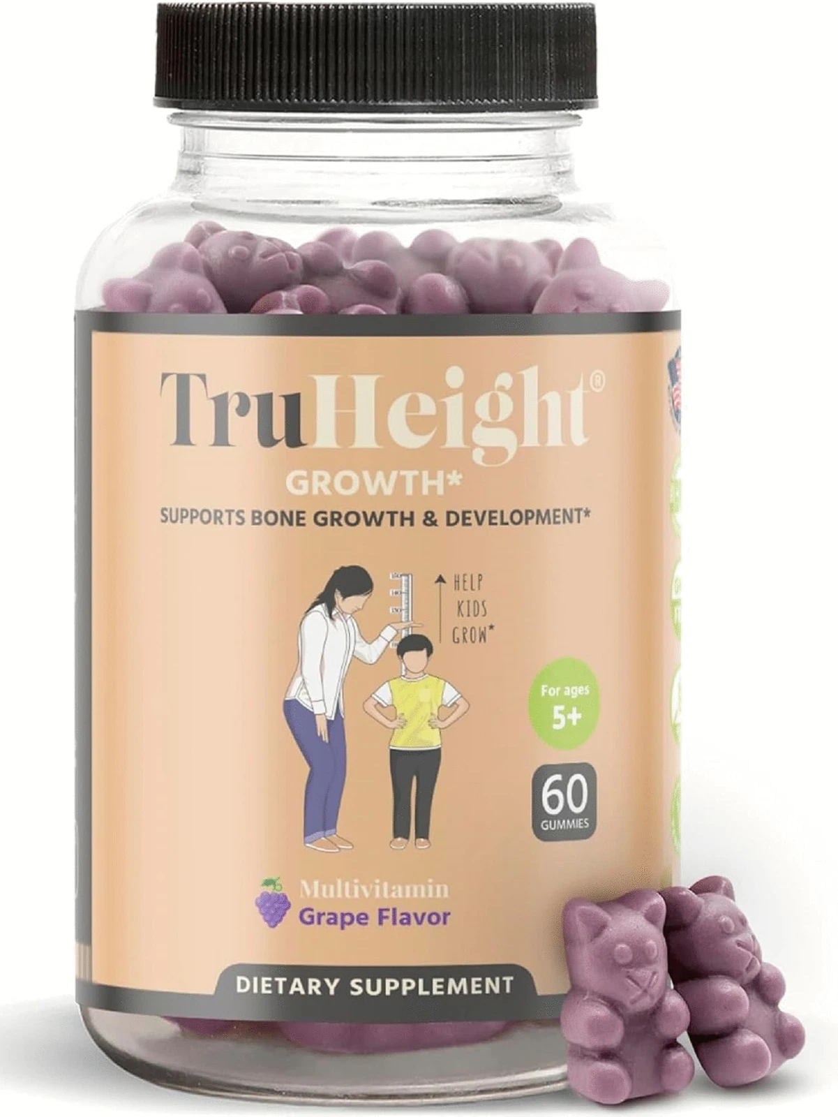 TruHeight Growth Gummies Natural Growth Supplement for Kids & Teens