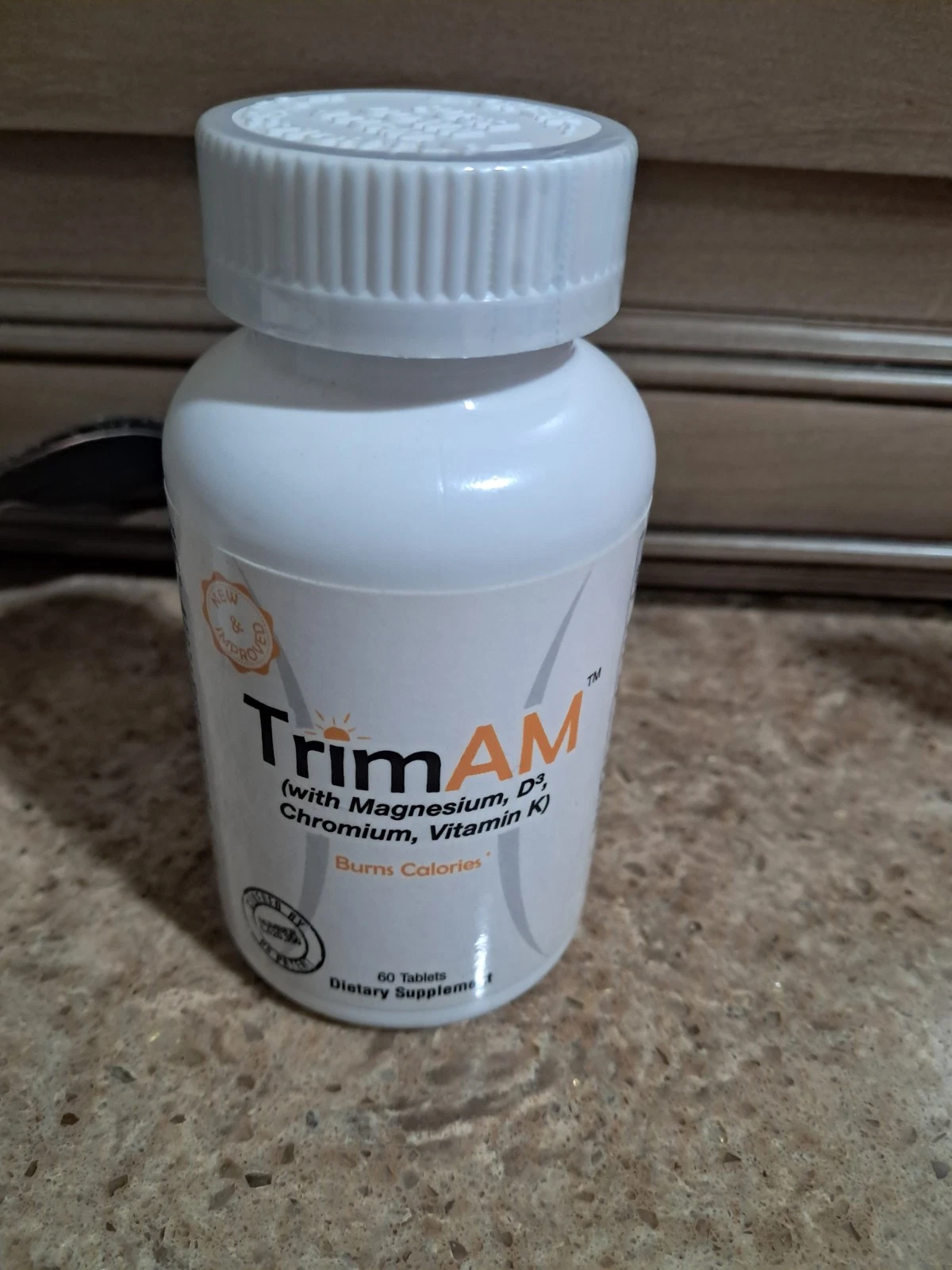 TrimAM - Magnesium D3 Chromium Vitamin K Burns Calories 60 Tablets exp: 01/2027