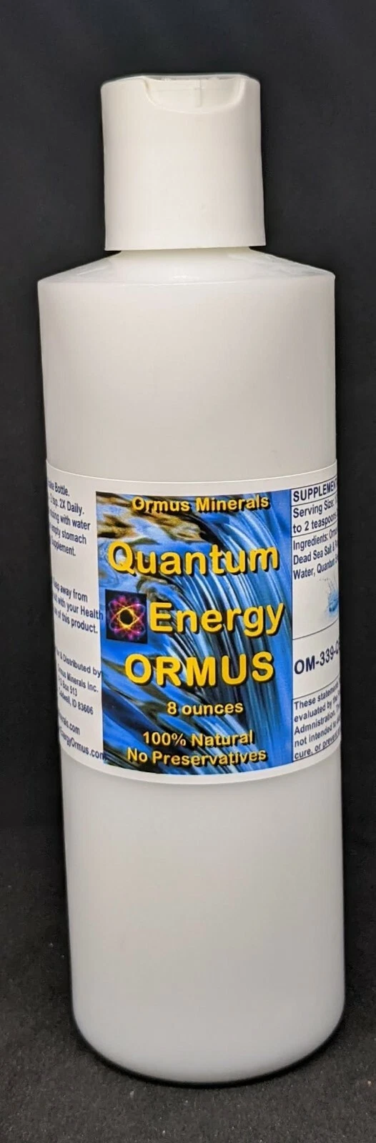 Quantum Energy Ormus Mental Health Clarity Vision Support Immunity 8oz