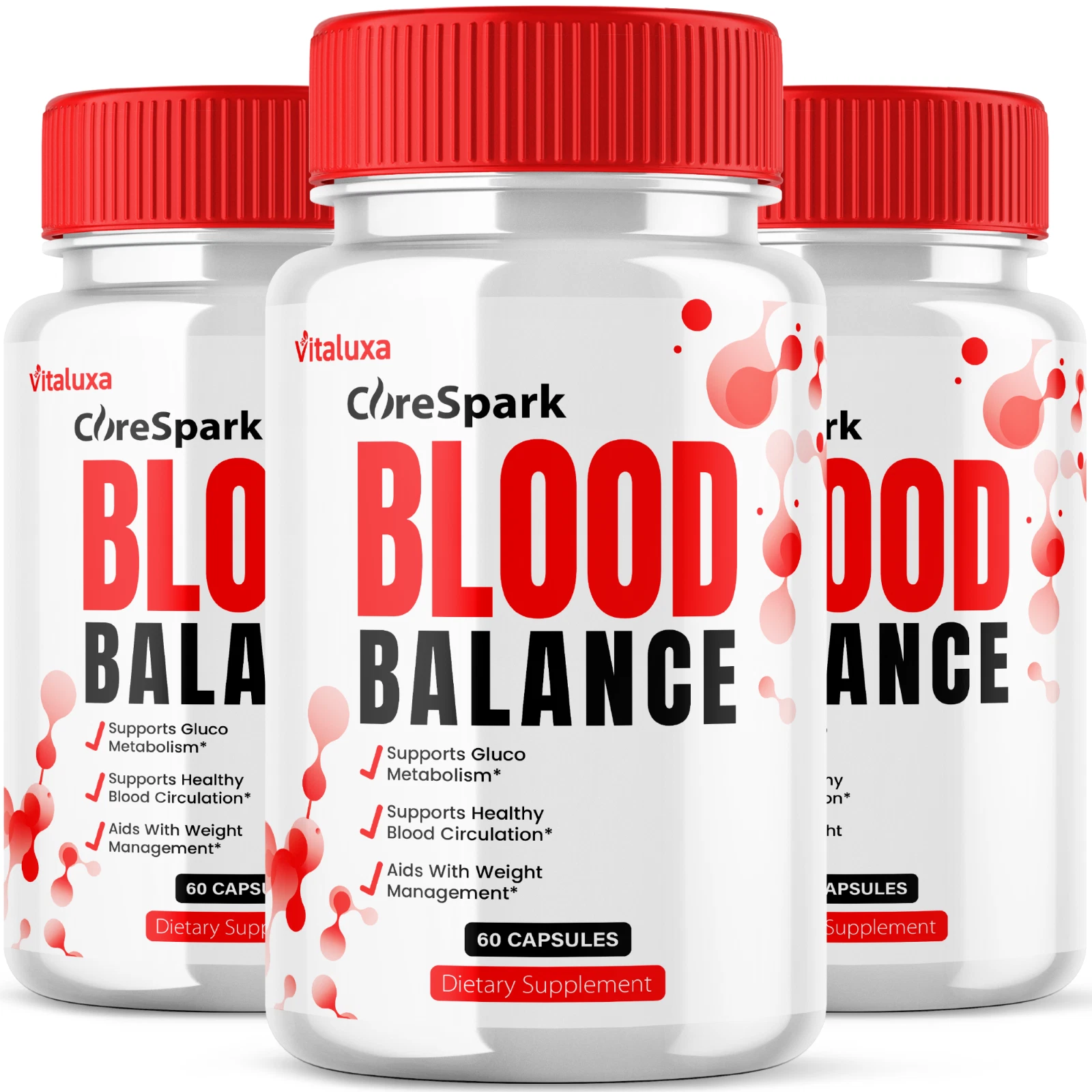 (3 Pack) CoreSpark Blood Support Supplement, Core Spark Advanced (180 Capsules)