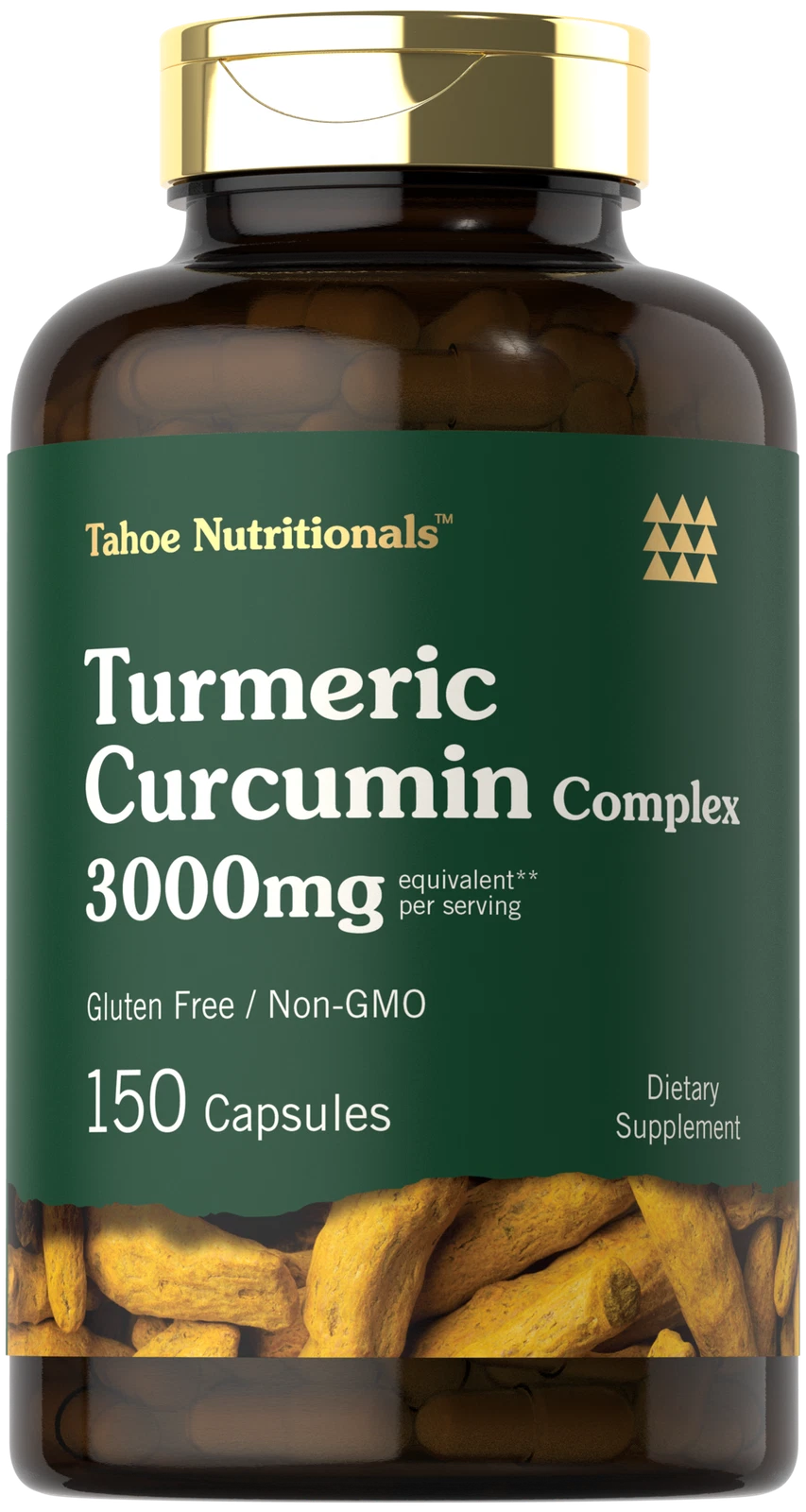 Turmeric Curcumin 3000mg with Black Pepper | 150 Count | by Tahoe Nutritionals
