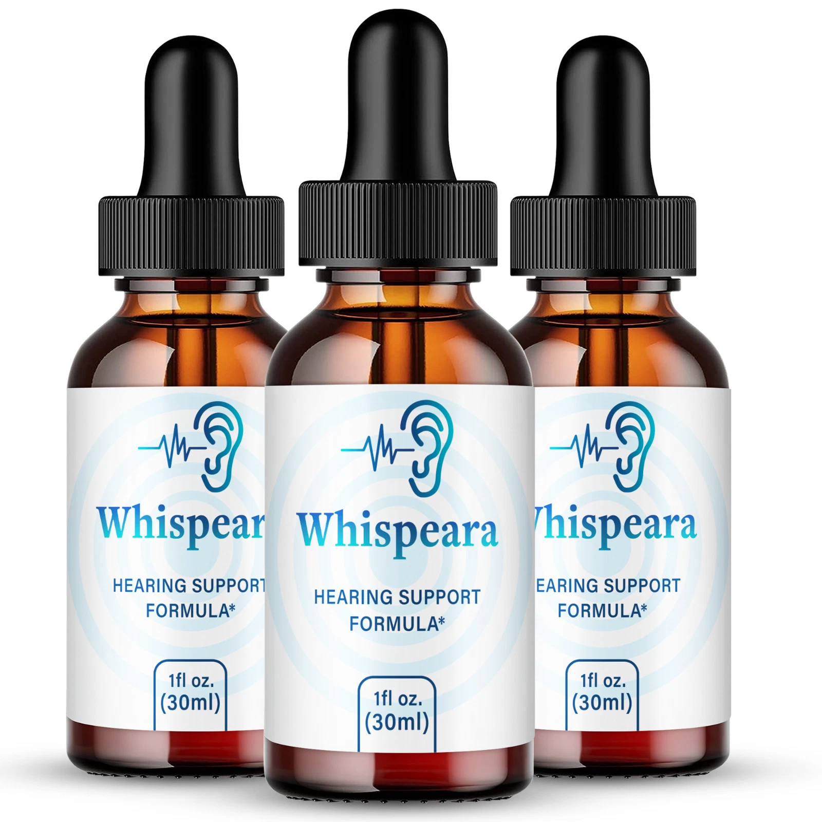 Whispeara Tinnitus for Ringing Ears Drops Healthy Hearing Support Drops (3 Pack)