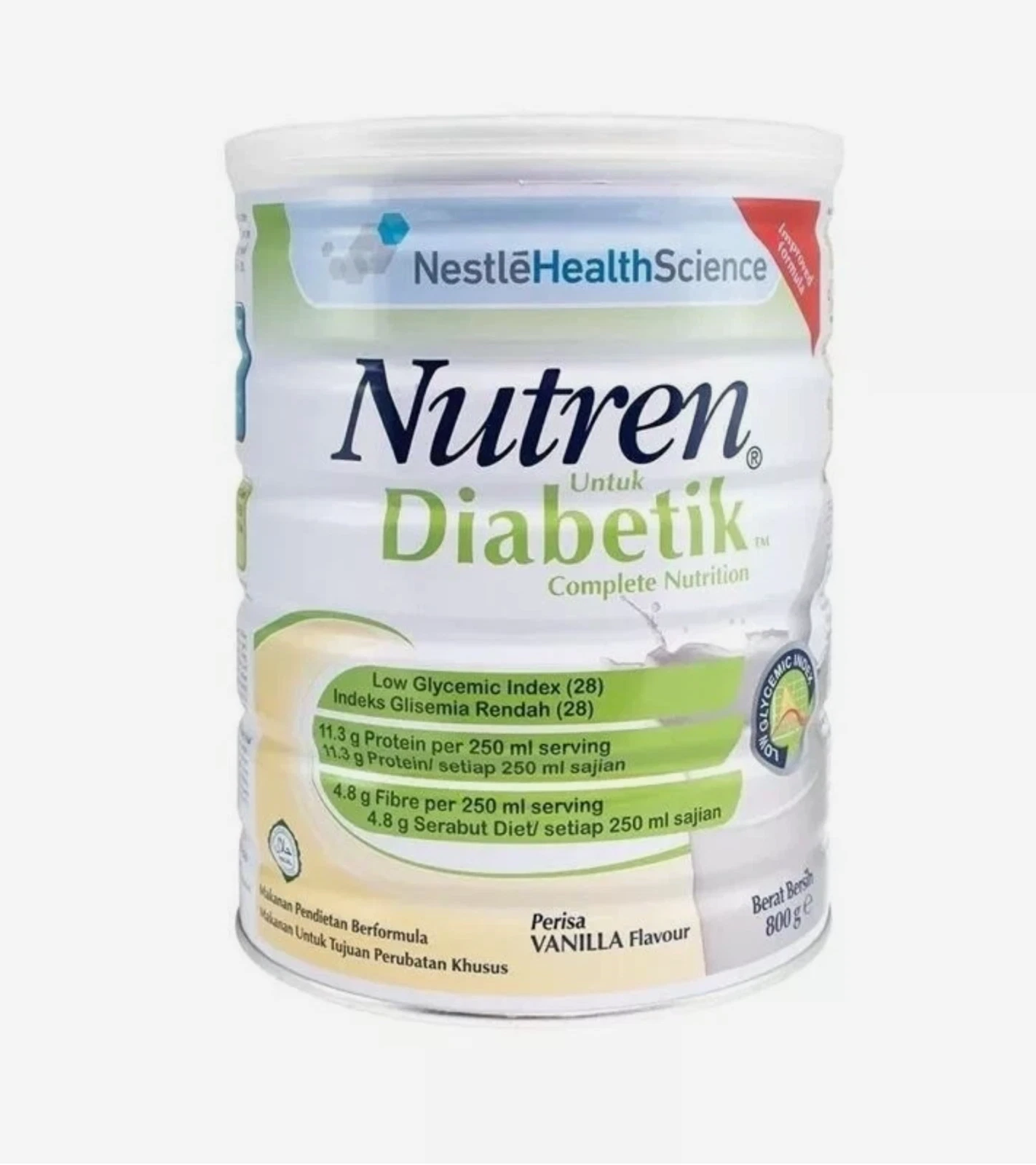 2 Cans Nestle Nutren for Diabetic 800g Vanilla Complete Nutrition Express Ship