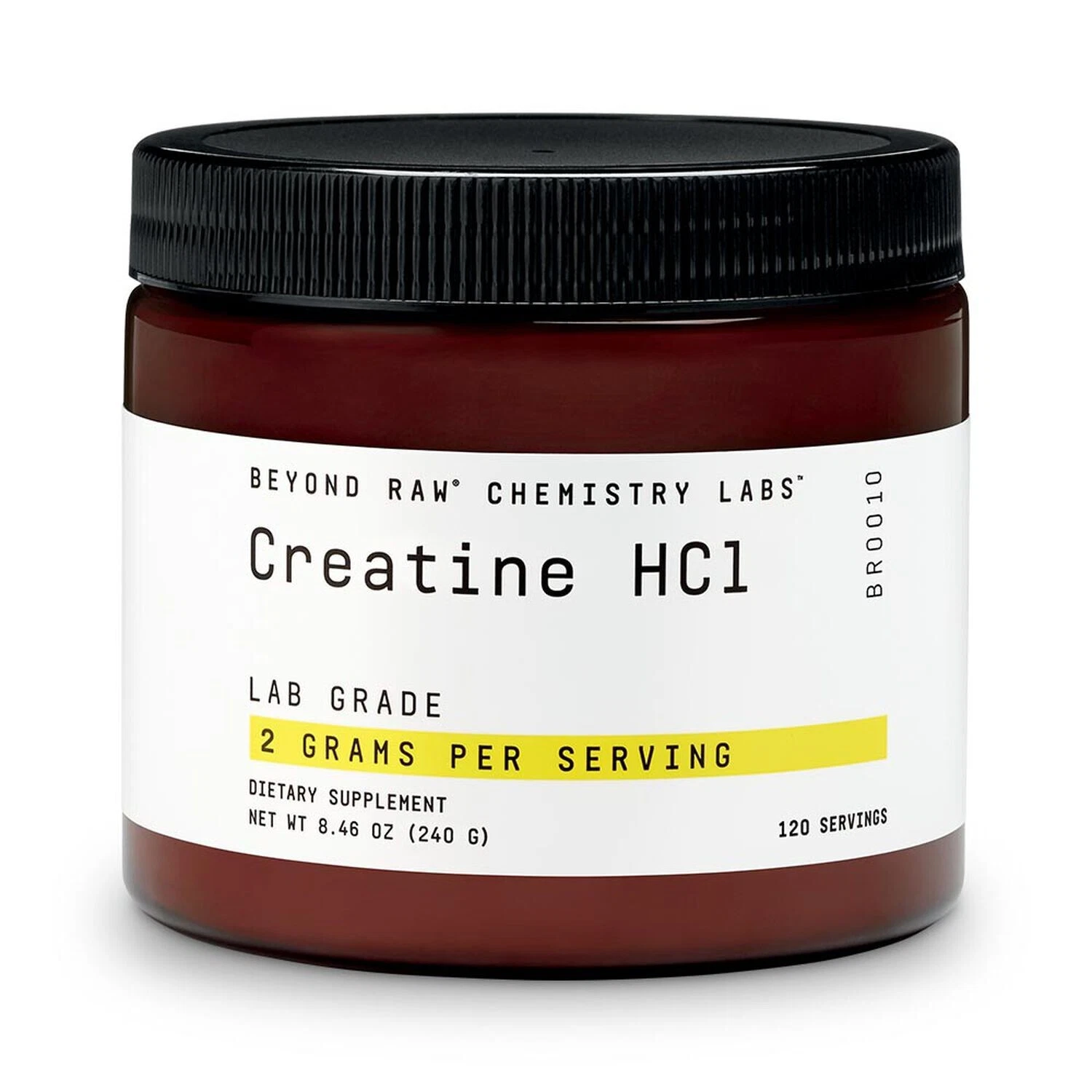 Beyond Raw Chemistry Labs Creatine HCl 120 Servings, Improves Muscle Performance