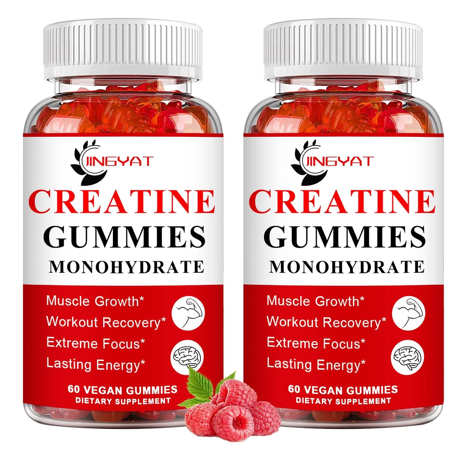 2 Pack Creatine Monohydrate Gummies Sugar Free Chewable Creatine for Building...