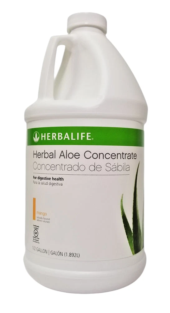 HERBALIFE ALOE CONCENTRATE 1/2 GALLON MANGO CRANBERRY Fast Shipping From US