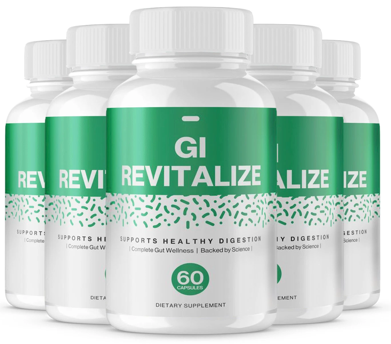 (5 PACK) GI Revitalize Supports Digestive Health Dietary Supplement