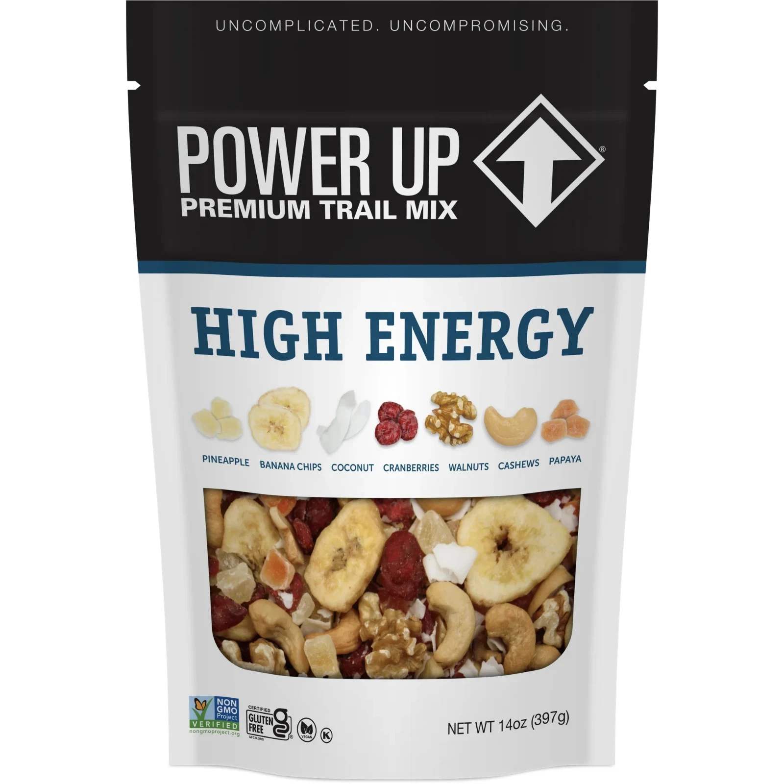 Power Up High Energy trail Mix 14oz, gluten-Free, Vegan, non-GMO....