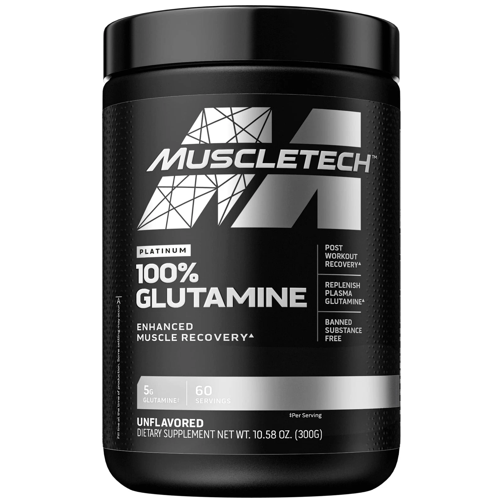 Glutamine Powder | MuscleTech 100% Pure L Glutamine Powder | Post Workout Rec...