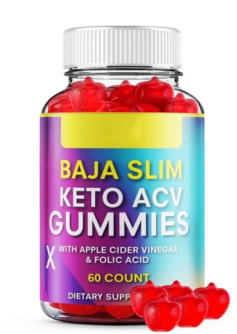 Baja Slim Keto ACV, Weight Loss Gummies, BajaSlim Maximum Strength (1 Pack)