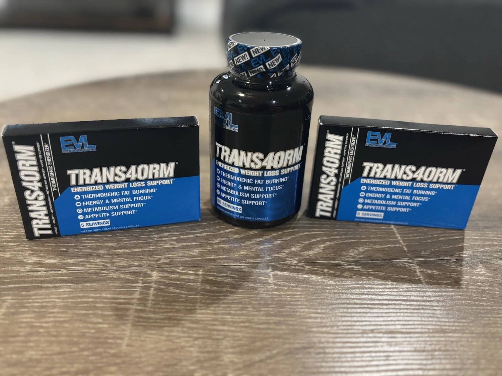 EVLution Nutrition Trans4orm Energized Weight Loss Support 70 Servings Fat Loss