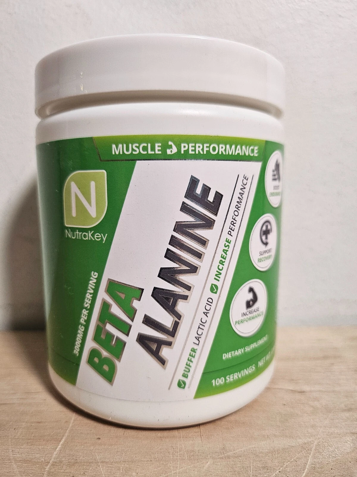 NutraKey Muscle Performance - Beta Alanine (100 Servings) 04/2026