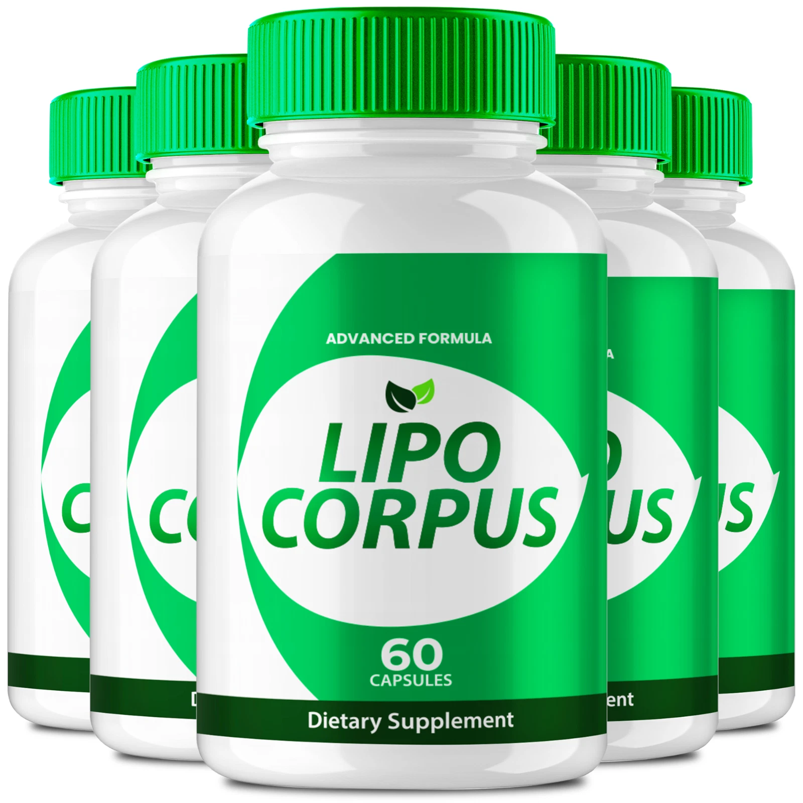 (5 Pack) Lipo Corpus Capsules, Advanced Weight Loss Management Supplement Pills