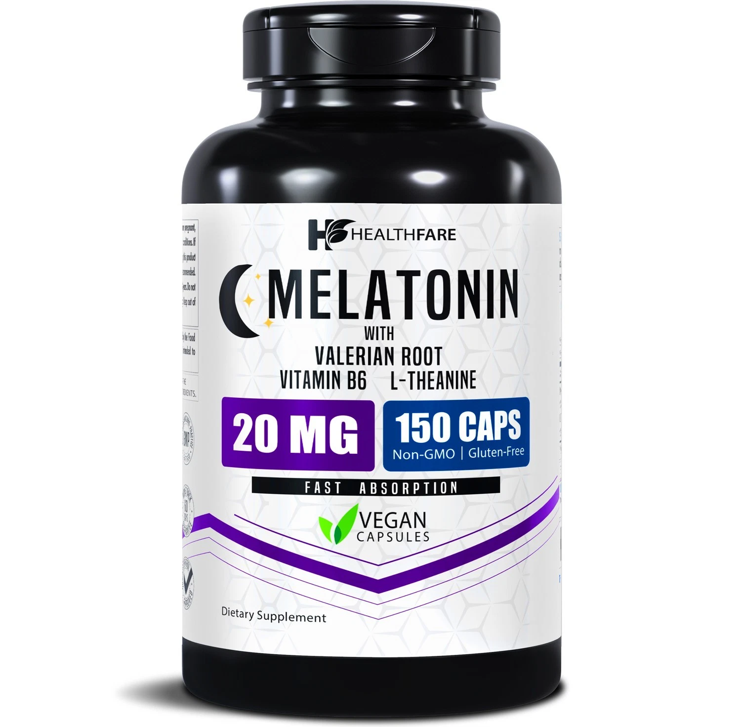 Healthfare Melatonin 20mg 150 Tabs With L-Theanine, Valerian Root & Vitamin B6